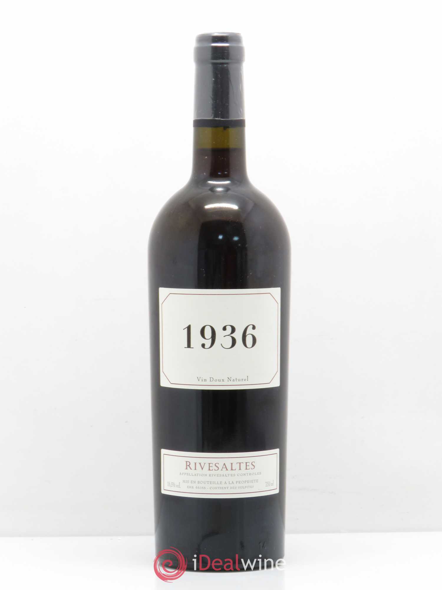 Rivesaltes (ohne Mindestpreis) 1936 - Posten von 1 Flasche - 0