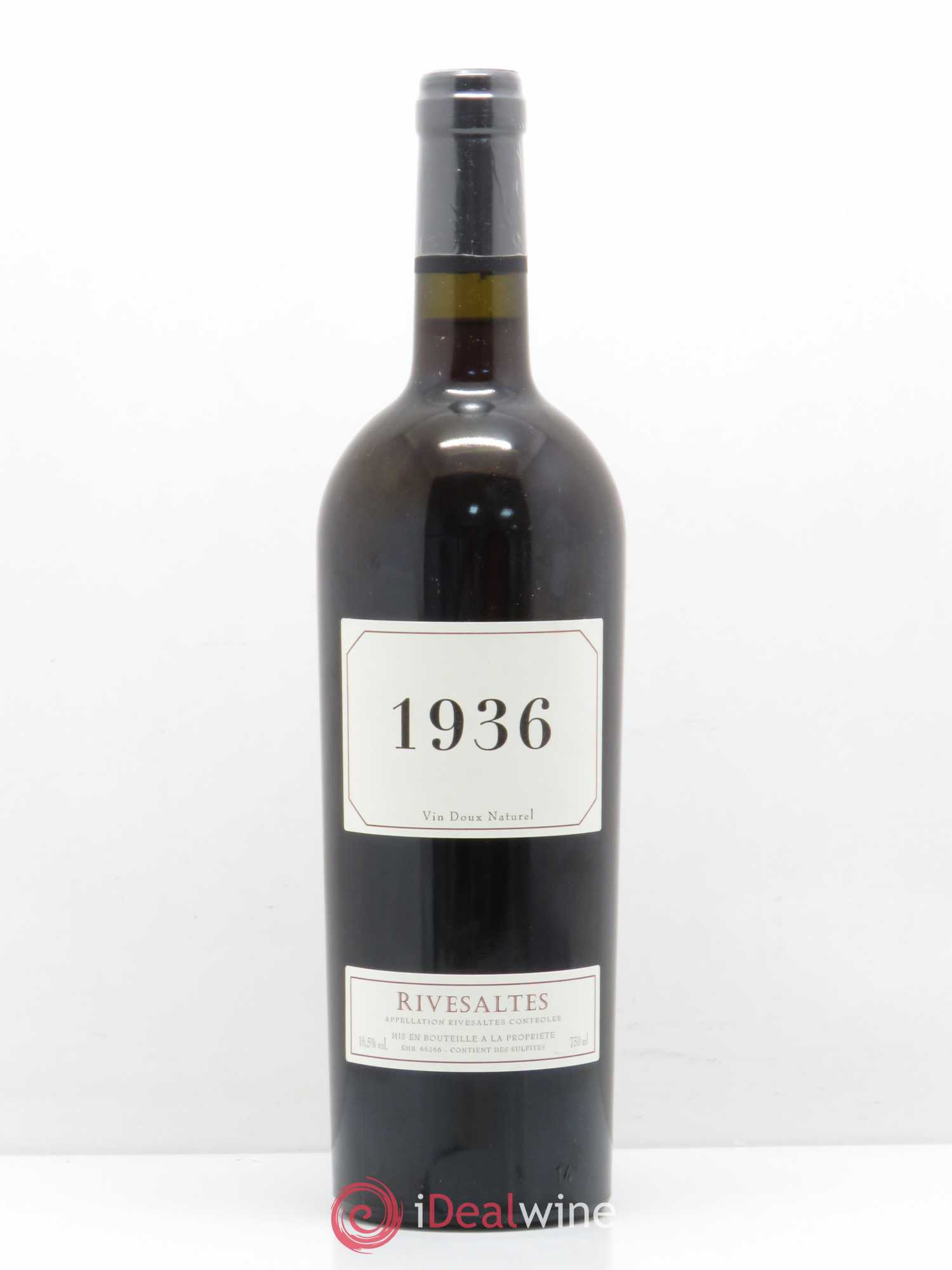Rivesaltes (ohne Mindestpreis) 1936 - Posten von 1 Flasche - 0