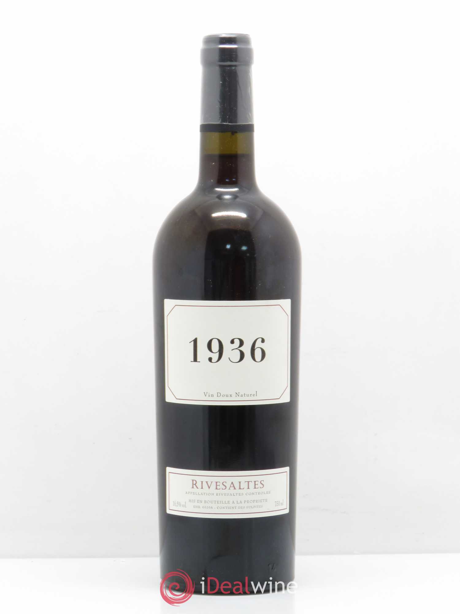 Rivesaltes (ohne Mindestpreis) 1936 - Posten von 1 Flasche - 0