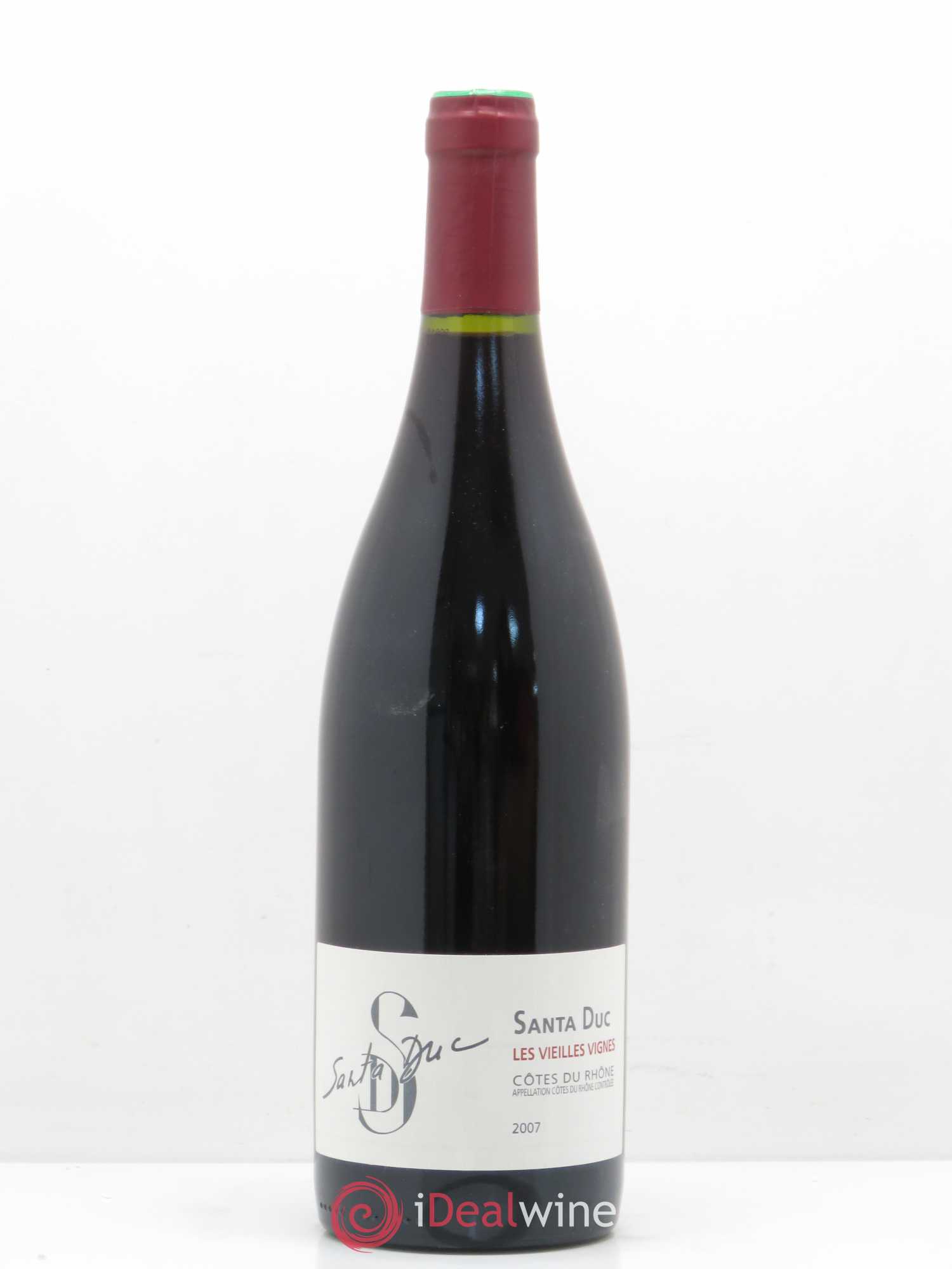 Côtes-du-Rhône Santa Duc (Domaine) Les Vieilles Vignes Famille Gras 2007 - Lot de 1 bouteille - 0