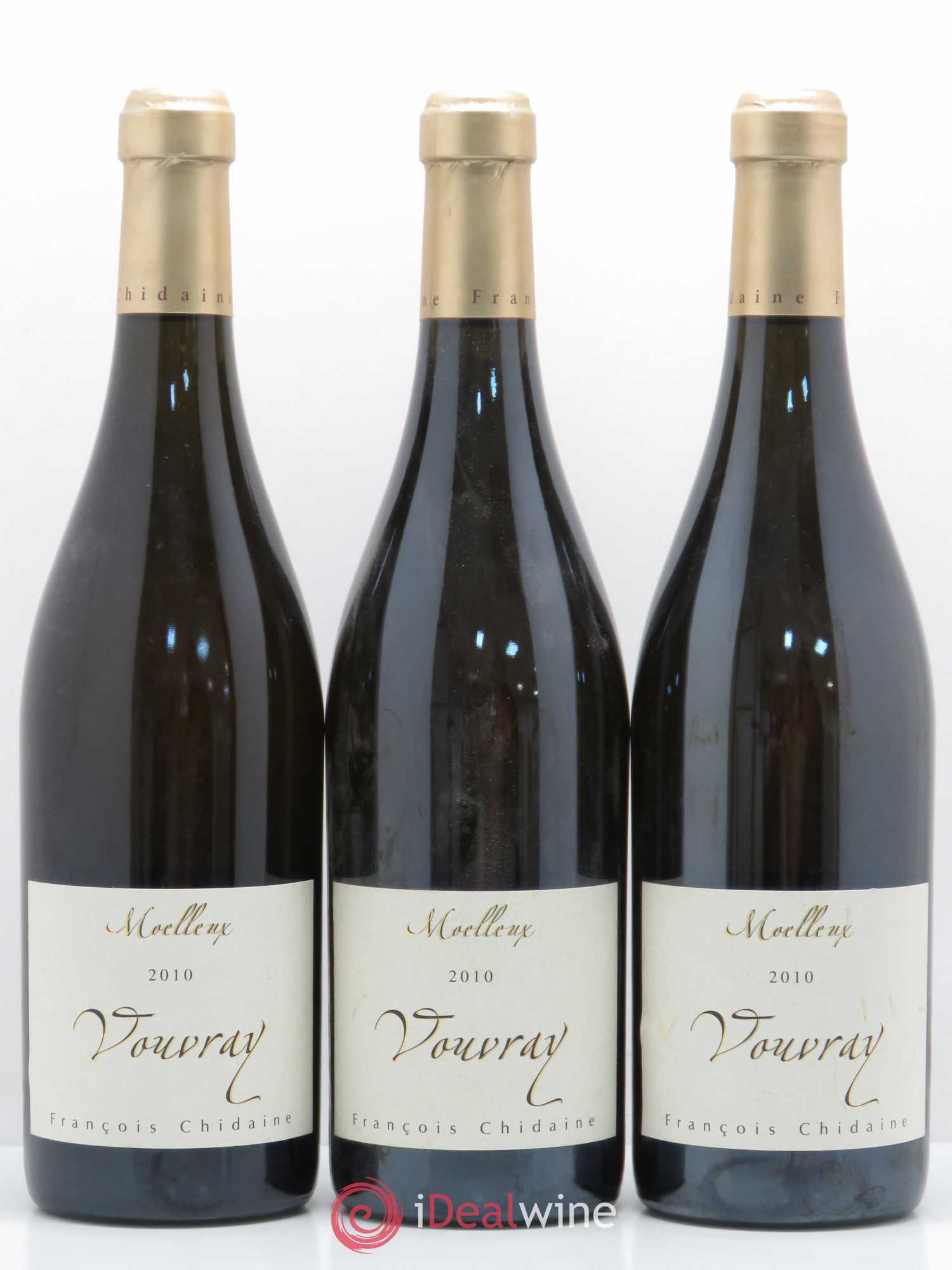 Vouvray Moelleux François Chidaine (Domaine) (senza prezzo di riserva) 2010 - Lotto di 3 bottiglie - 0