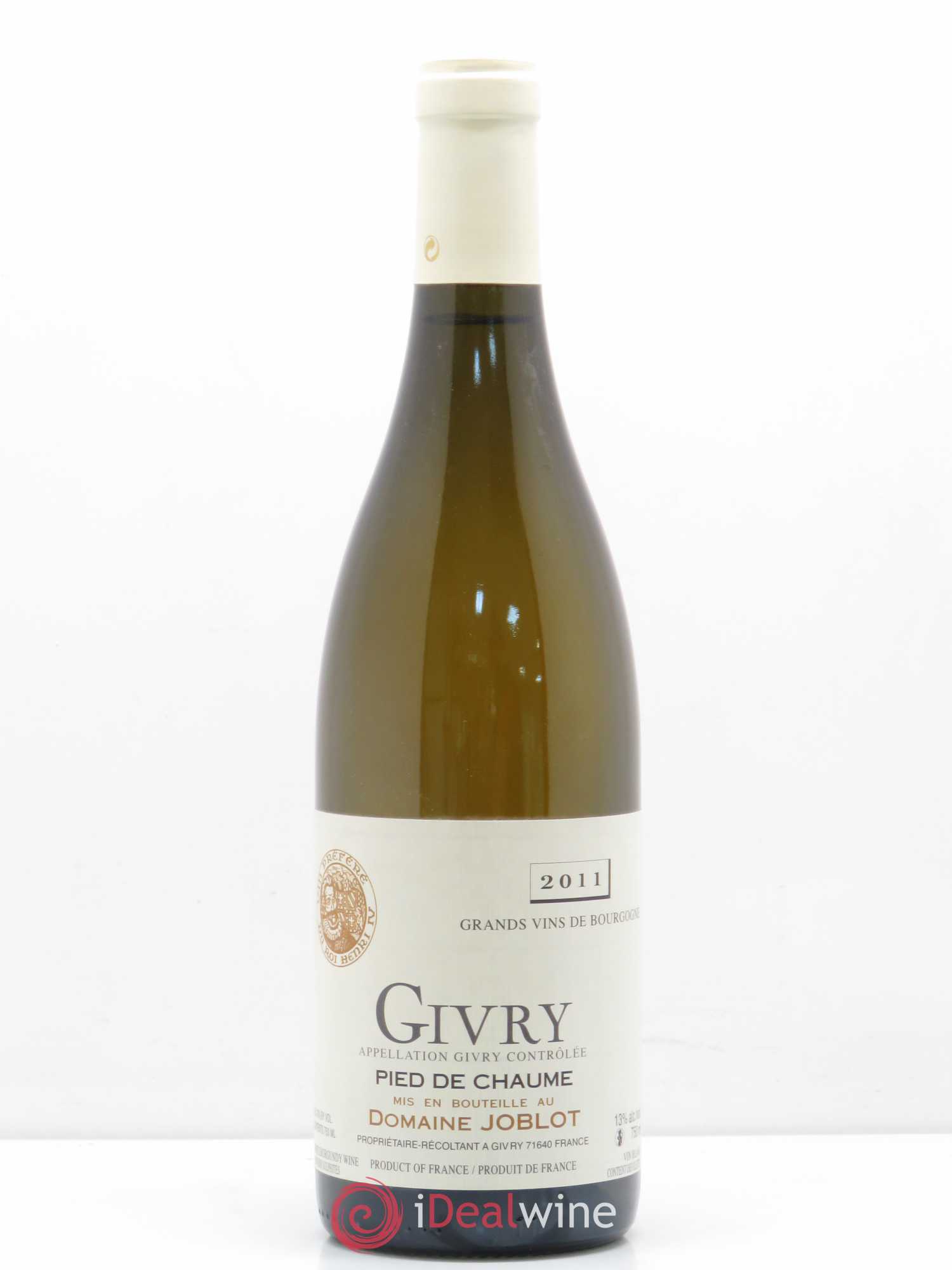 Givry Pied de Chaume Joblot (Domaine) 2011 - Lot de 1 bouteille - 0