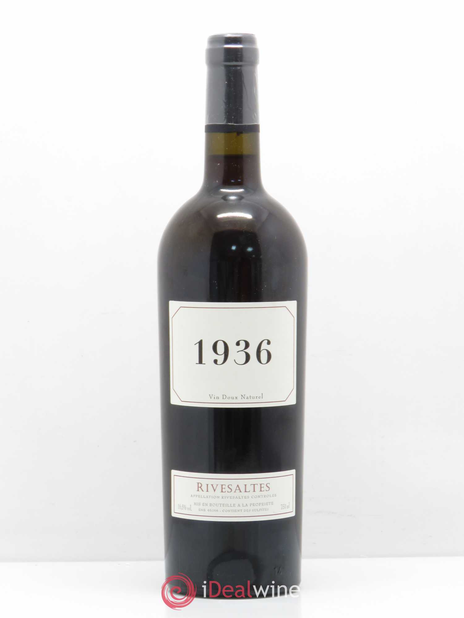 Rivesaltes 1936 - Posten von 1 Flasche - 0
