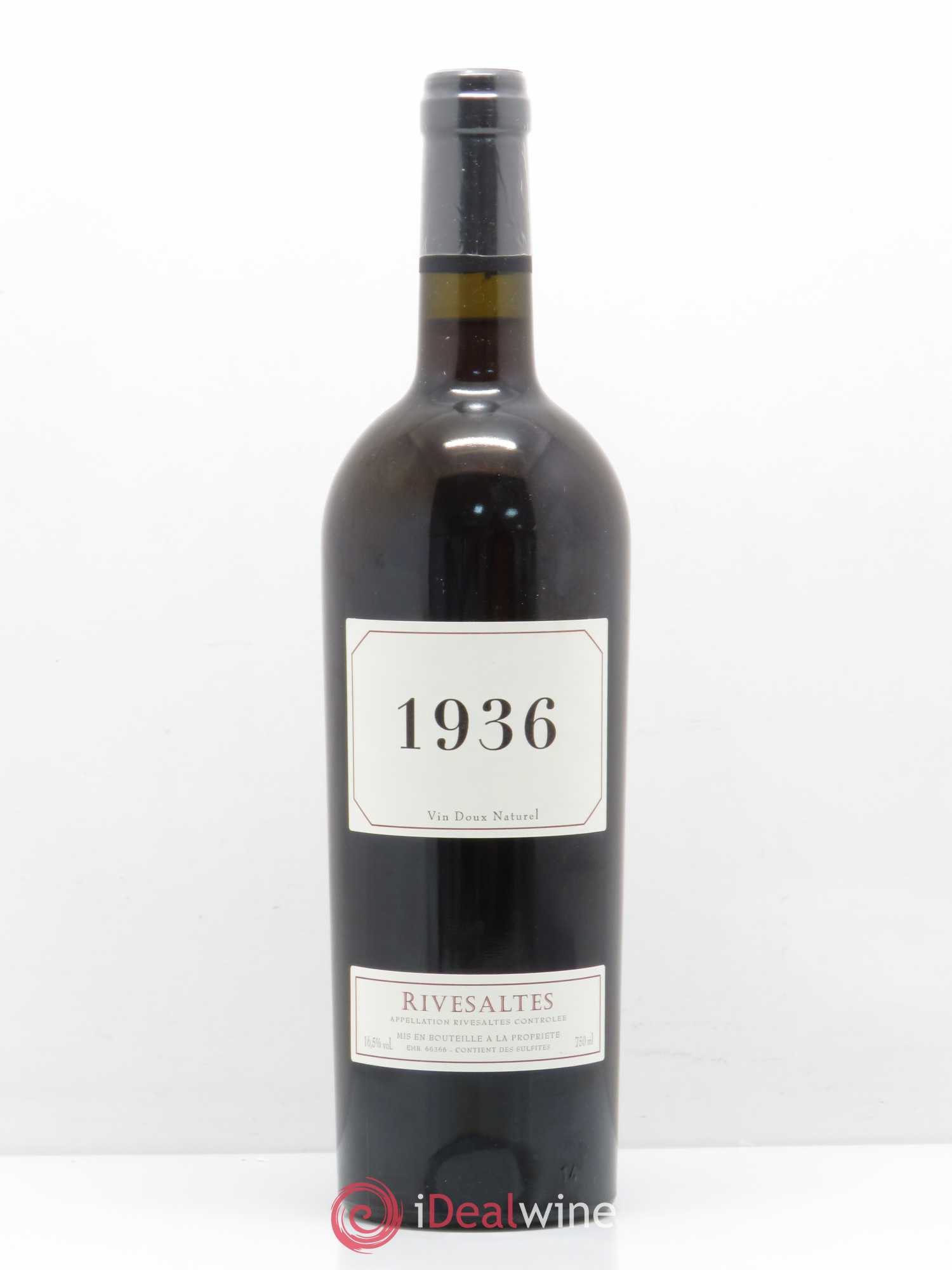 Rivesaltes (ohne Mindestpreis) 1936 - Posten von 1 Flasche - 0