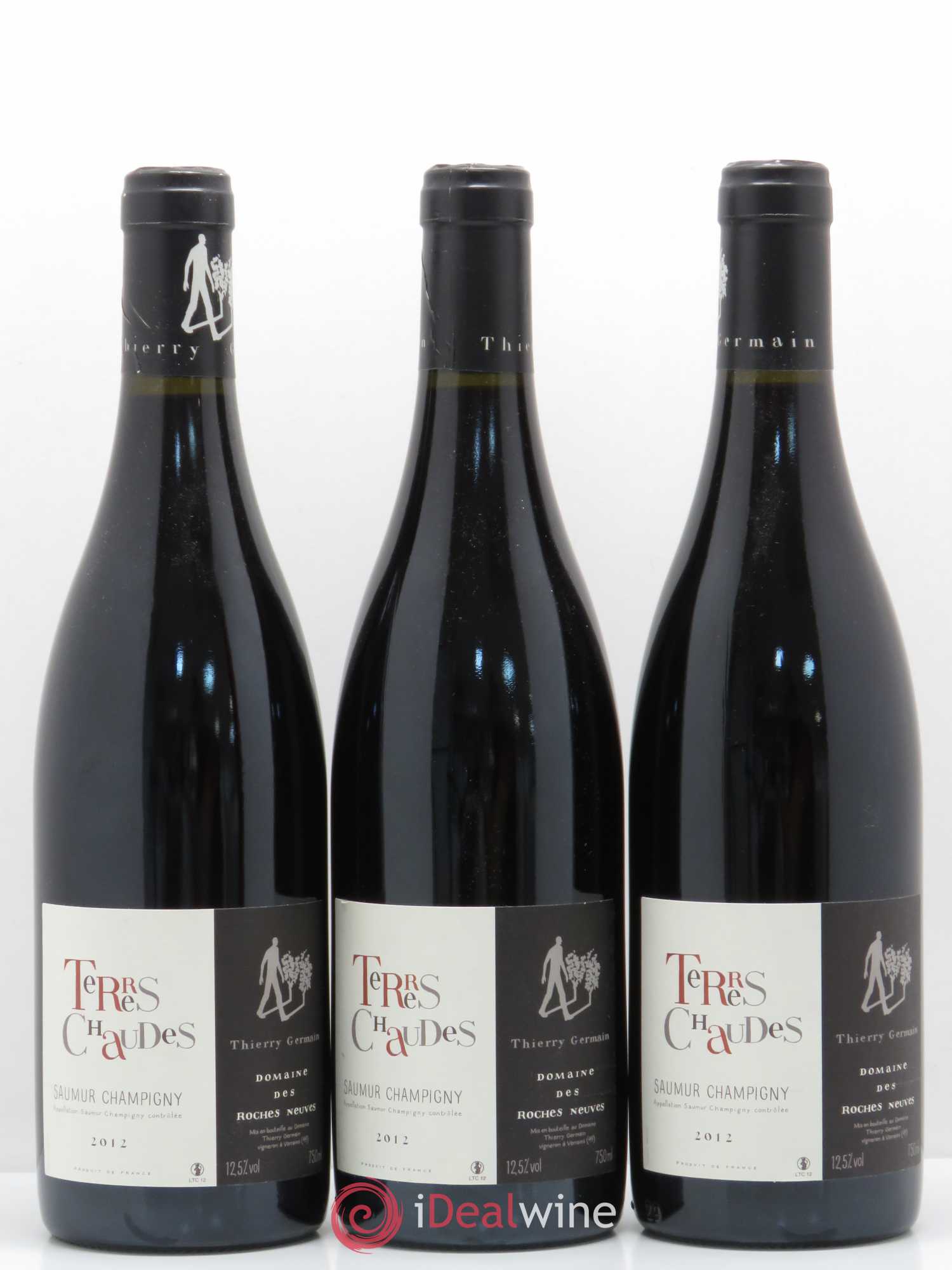Saumur-Champigny Terres Chaudes Domaine des Roches Neuves - Thierry Germain 2012 - Lot de 3 bouteilles - 0