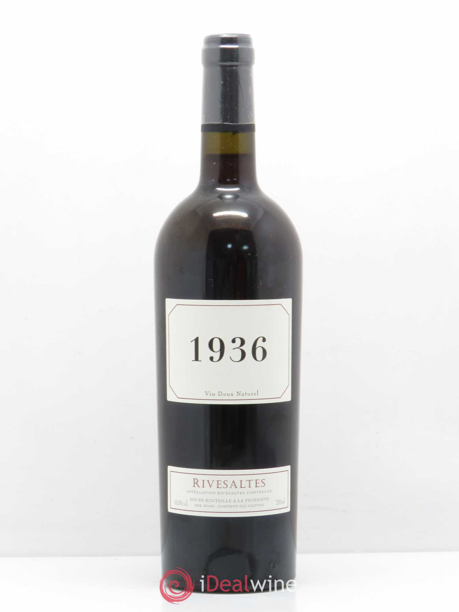 Rivesaltes 1936 - Lot de 1 bouteille - 0