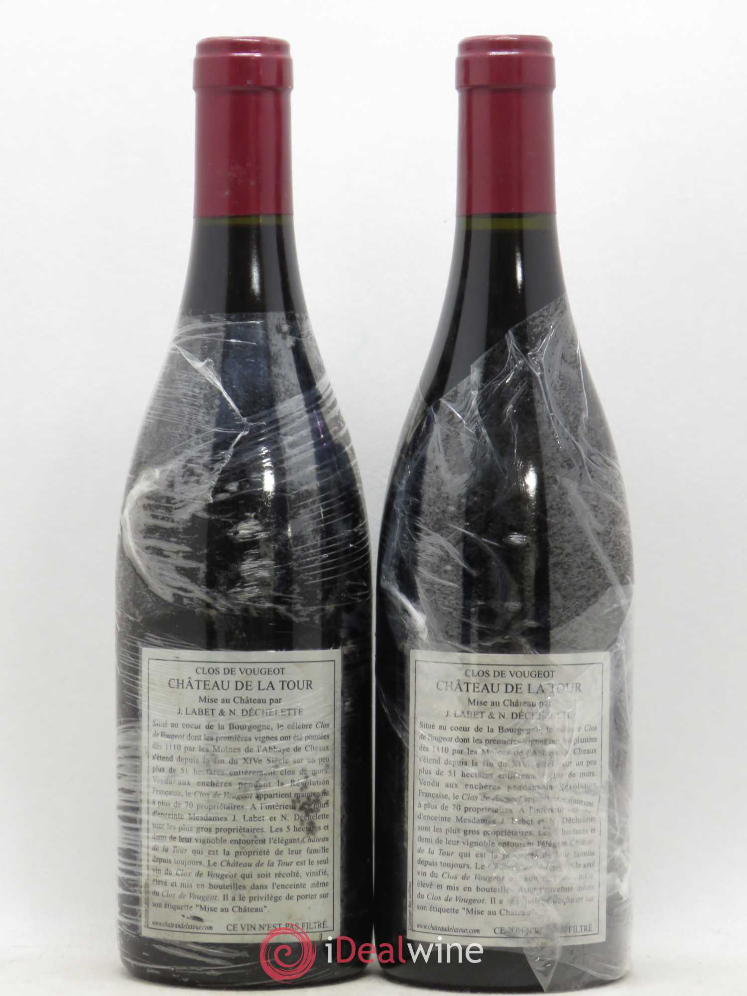 Clos de Vougeot Grand Cru Vieilles Vignes Château de La Tour 2005 - Lot de 2 bouteilles - 1