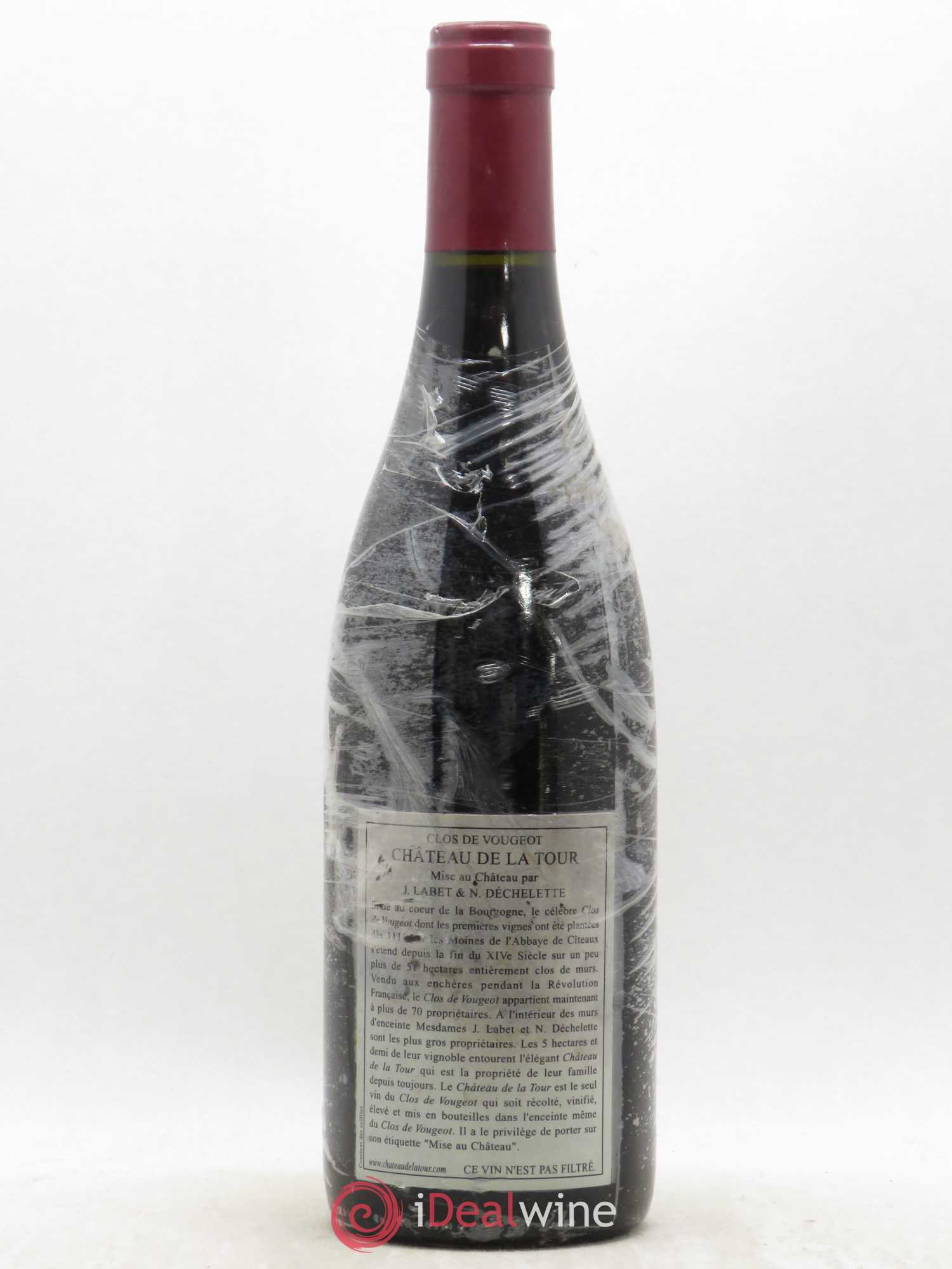 Clos de Vougeot Grand Cru Vieilles Vignes Château de La Tour 2005 - Lot de 1 bouteille - 1