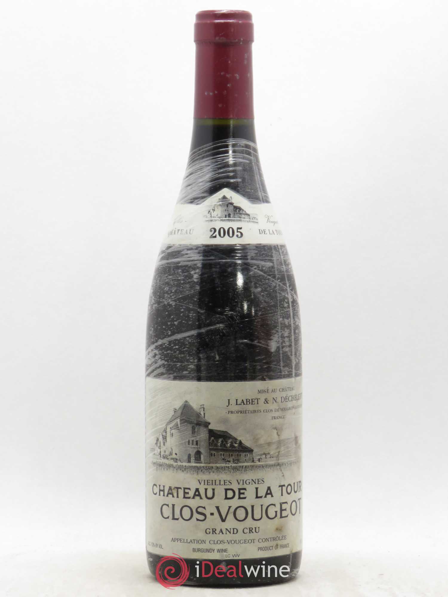 Clos de Vougeot Grand Cru Vieilles Vignes Château de La Tour 2005 - Lot de 1 bouteille - 0