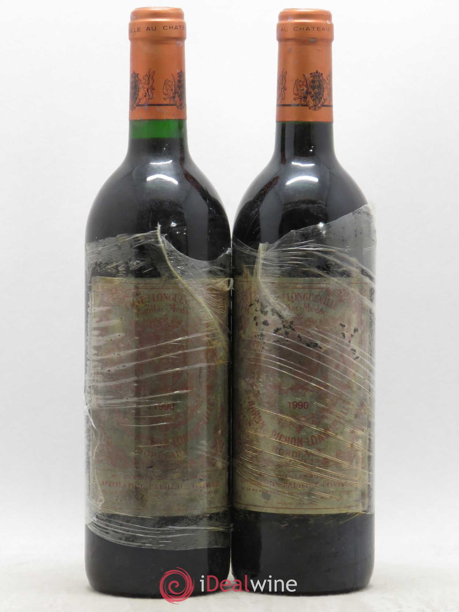 Pichon Longueville Baron 2ème Grand Cru Classé 1990 - Lot de 2 bouteilles - 0