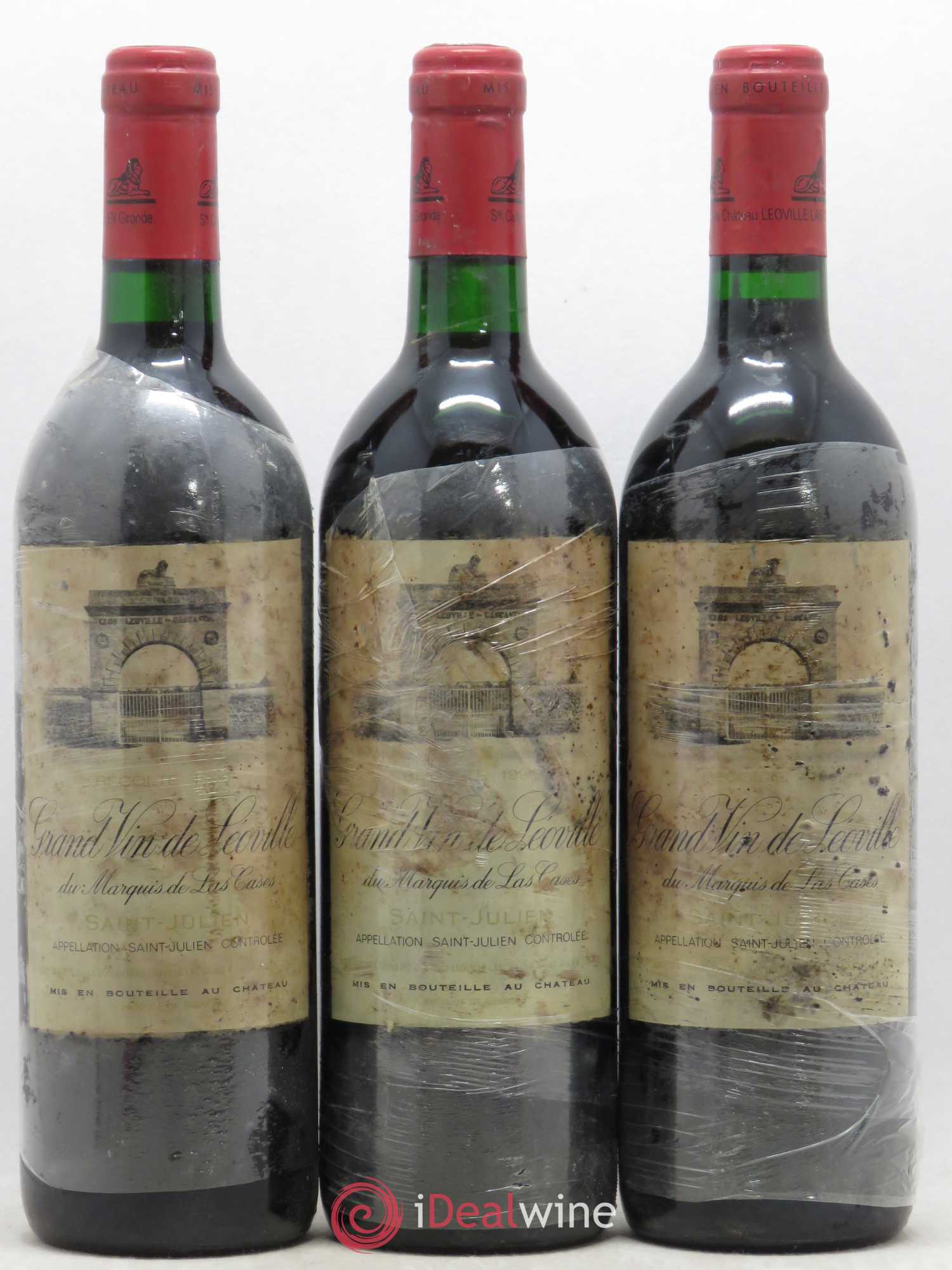 Château Léoville Las Cases 2ème Grand Cru Classé 1990 - Lot de 3 bouteilles - 0