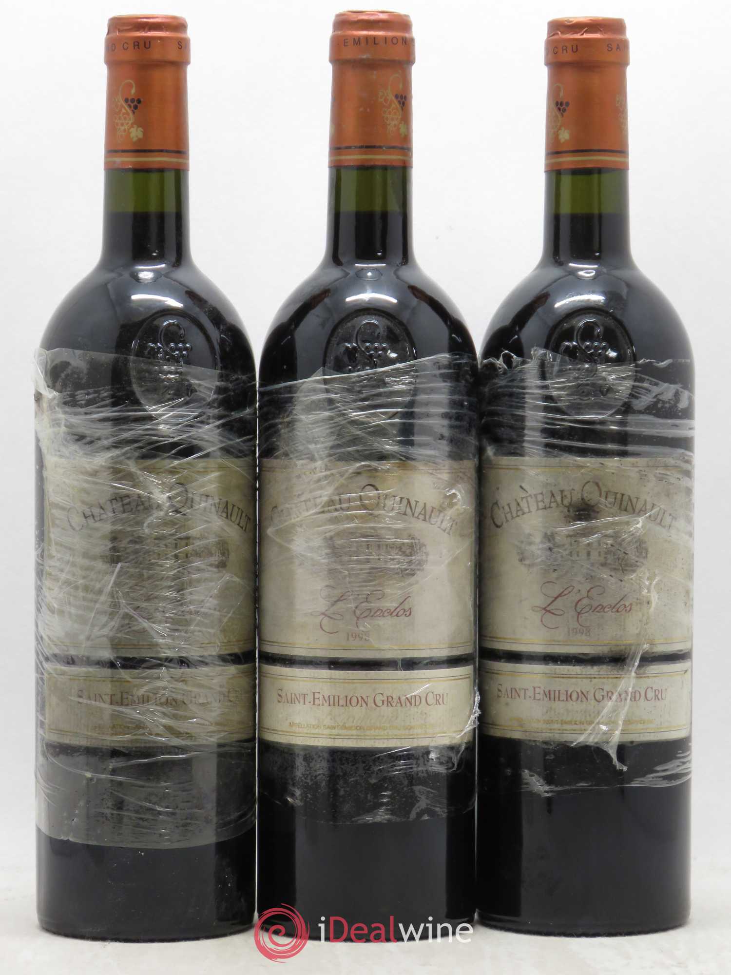 Château Quinault L'Enclos 1998 - Lot de 3 bouteilles - 0