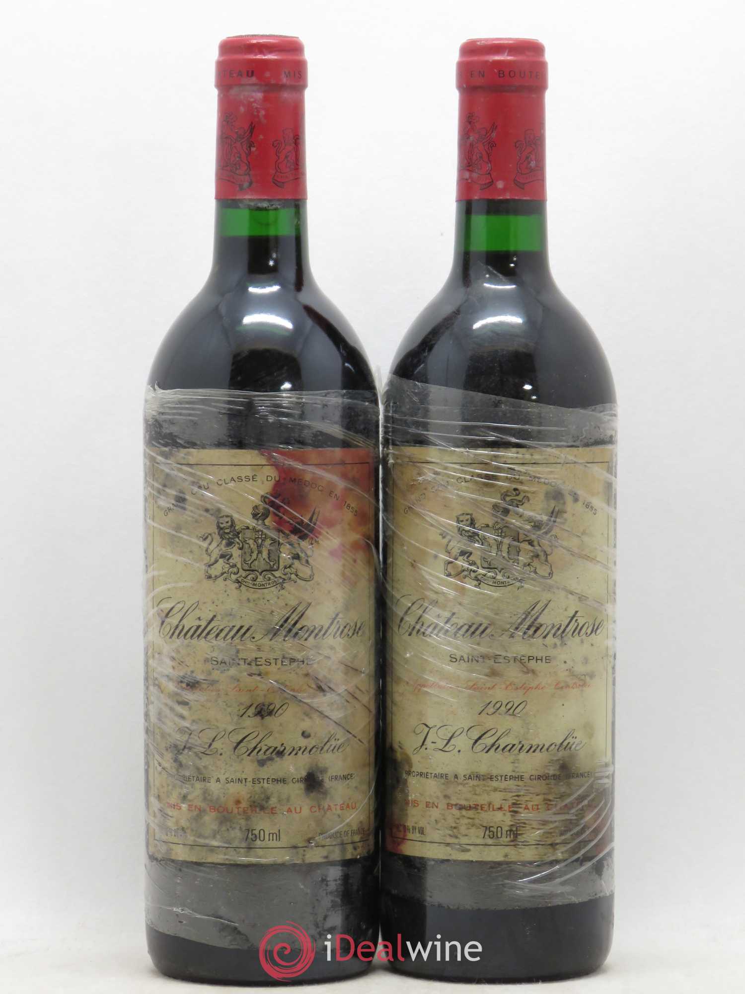 Château Montrose 2ème Grand Cru Classé 1990 - Lot de 2 bouteilles - 0