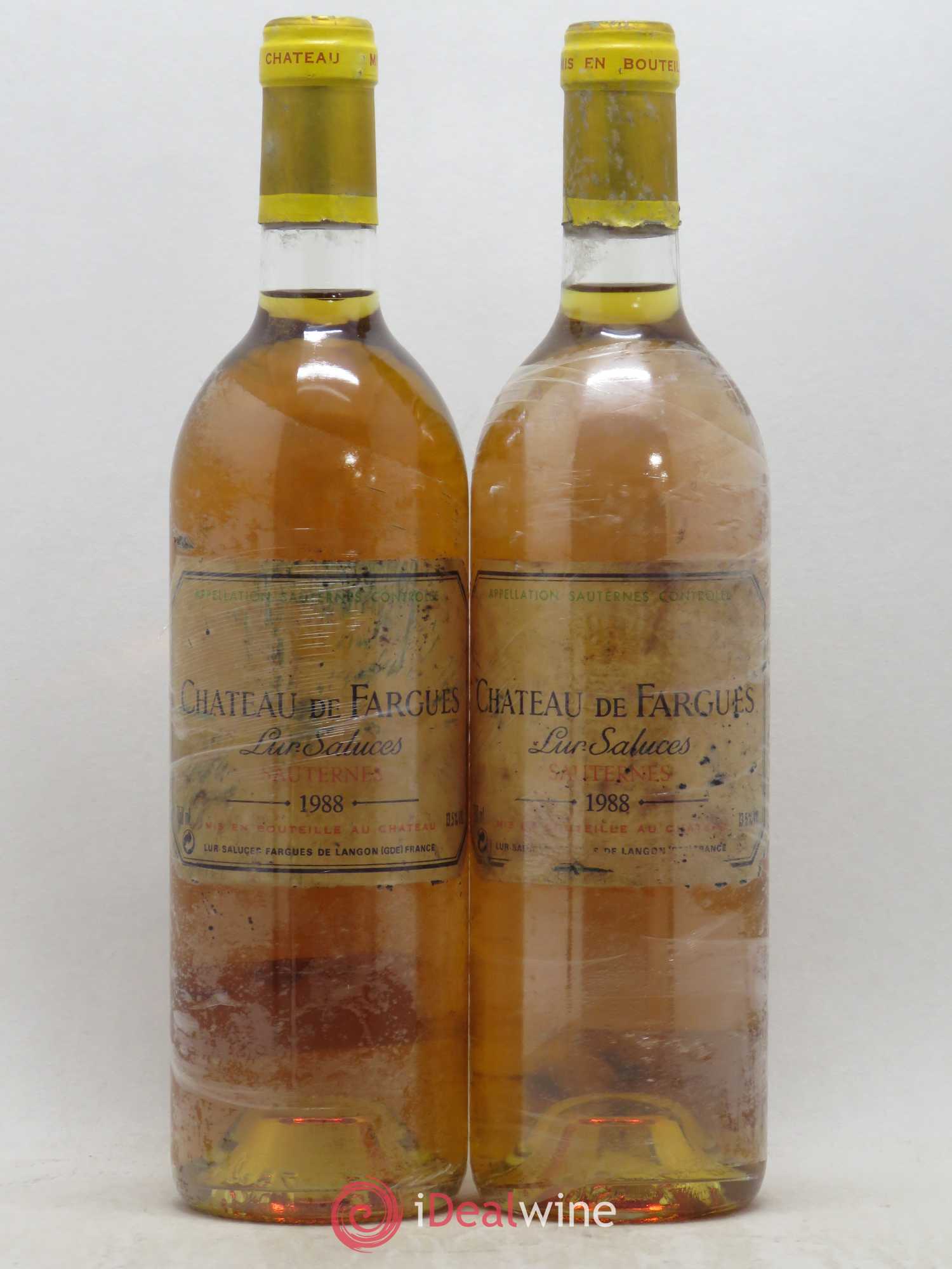 Château de Fargues 1988 - Lotto di 2 bottiglie - 0