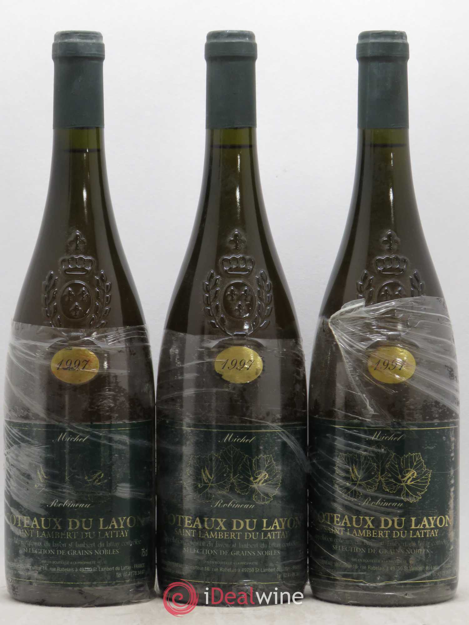 Coteaux du Layon Saint Lambert du Lattay Selection de Grains nobles Robineau 1997 - Lotto di 5 bottiglie - 1