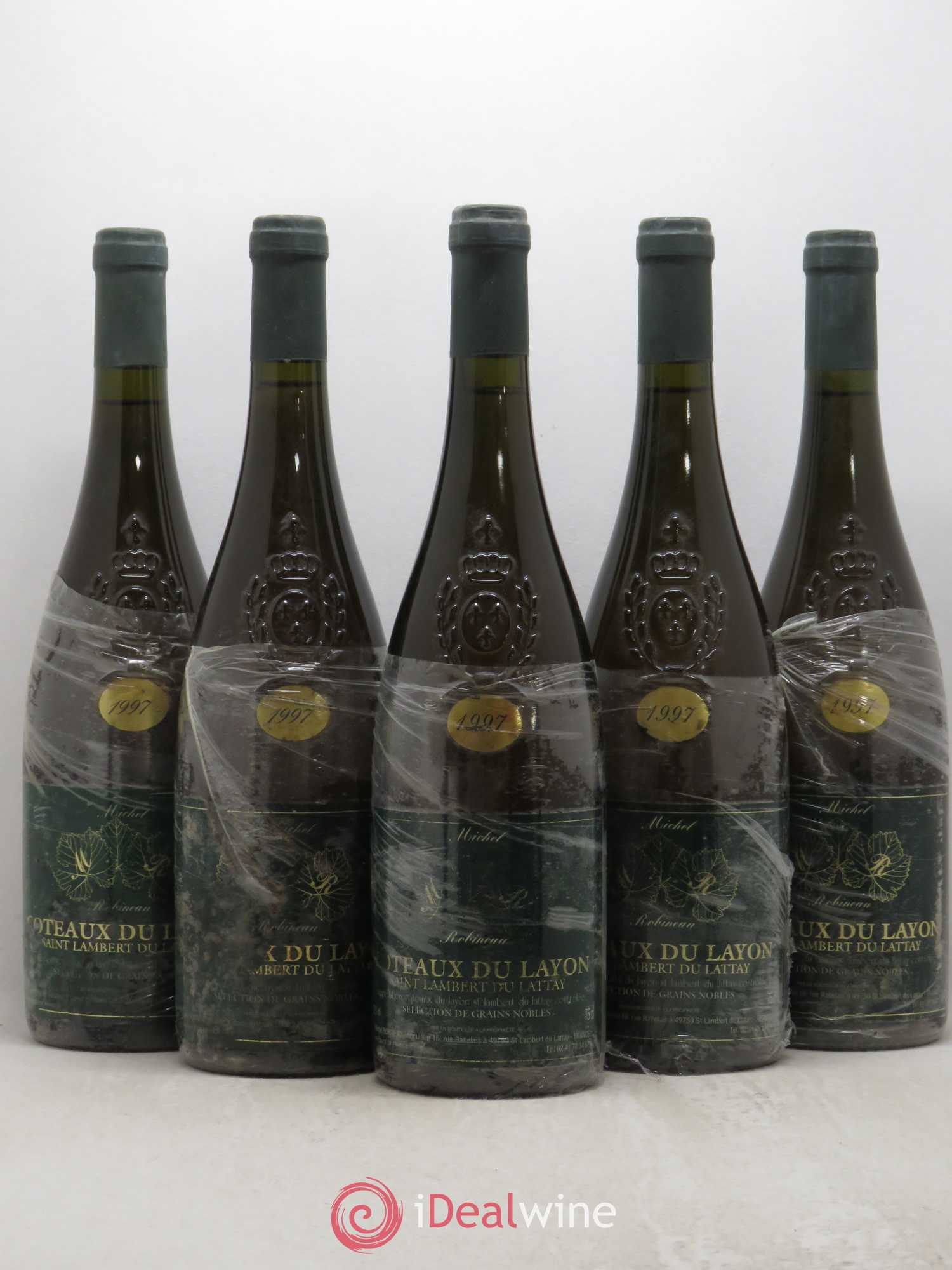 Coteaux du Layon Saint Lambert du Lattay Selection de Grains nobles Robineau 1997 - Lotto di 5 bottiglie - 0
