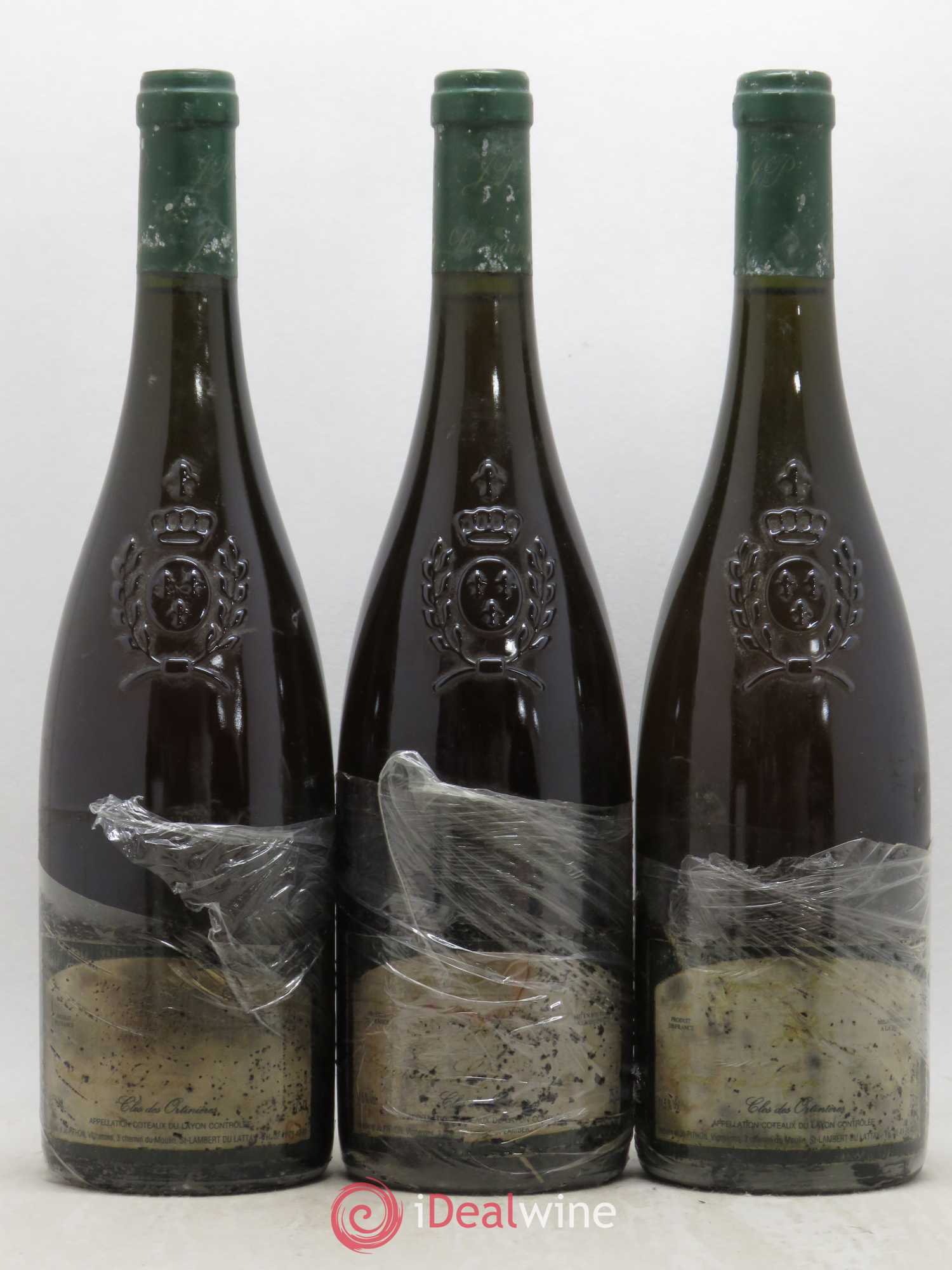 Coteaux du Layon Clos des Ortinieres Jo Pithon 1995 - Lotto di 3 bottiglie - 0