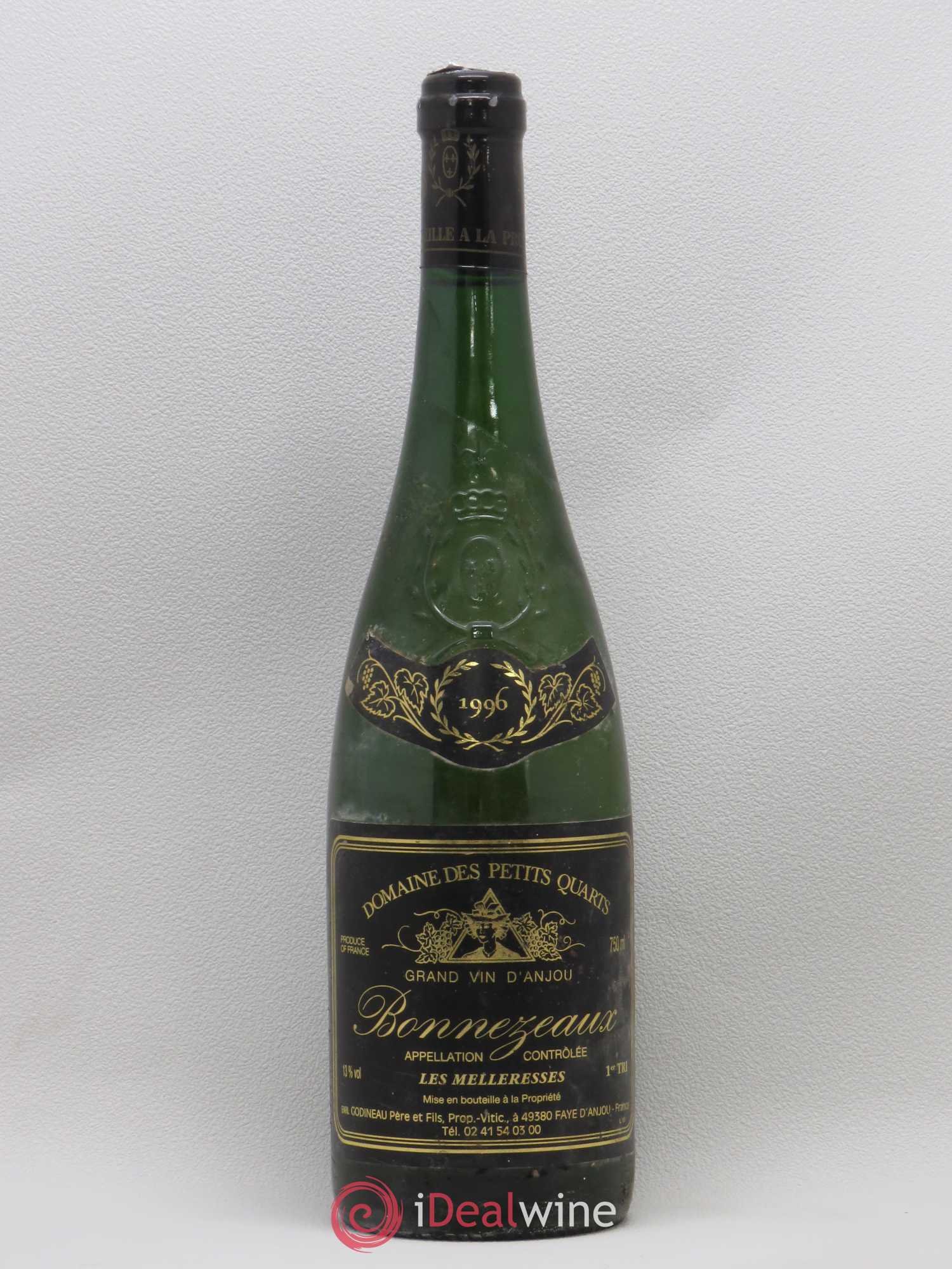 Bonnezeaux 1er Tri Les Meleresses Domaine des Petits Quarts 1996 - Lotto di 1 bottiglia - 0