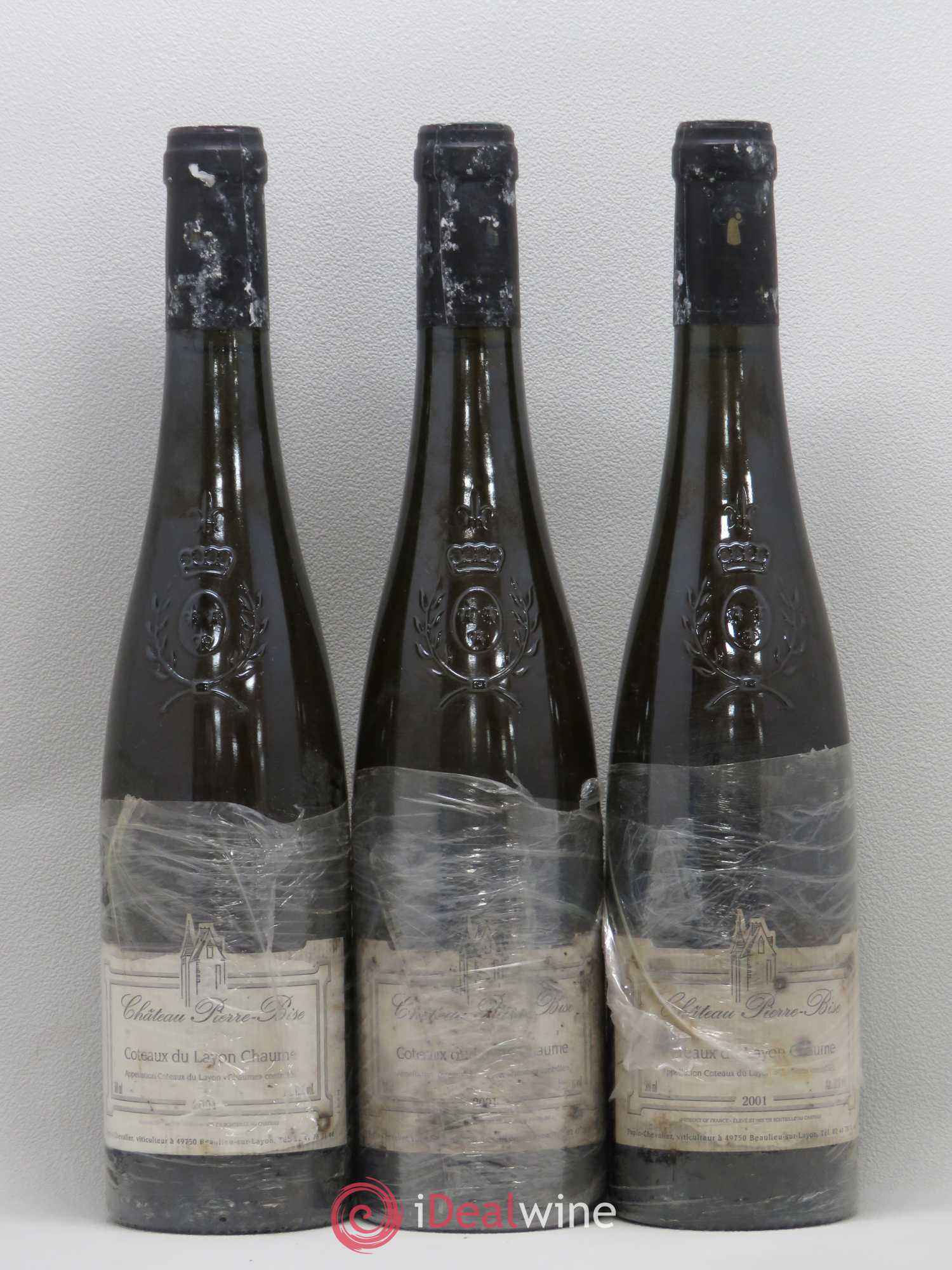 Coteaux du Layon Chaume Château Pierre Bise C.Papin 2001 - Lotto di 3 bottiglie - 0