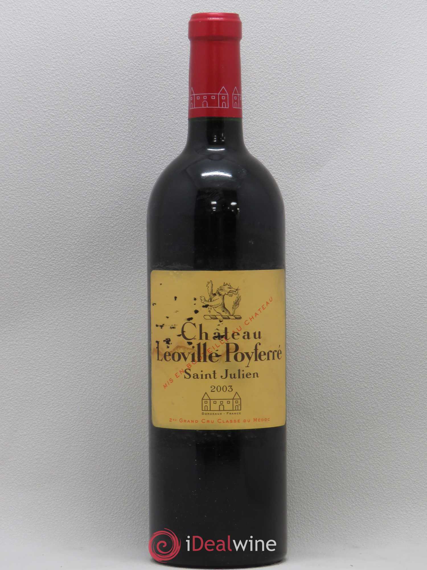 Château Léoville Poyferré 2ème Grand Cru Classé 2003 - Lot de 1 bouteille - 0