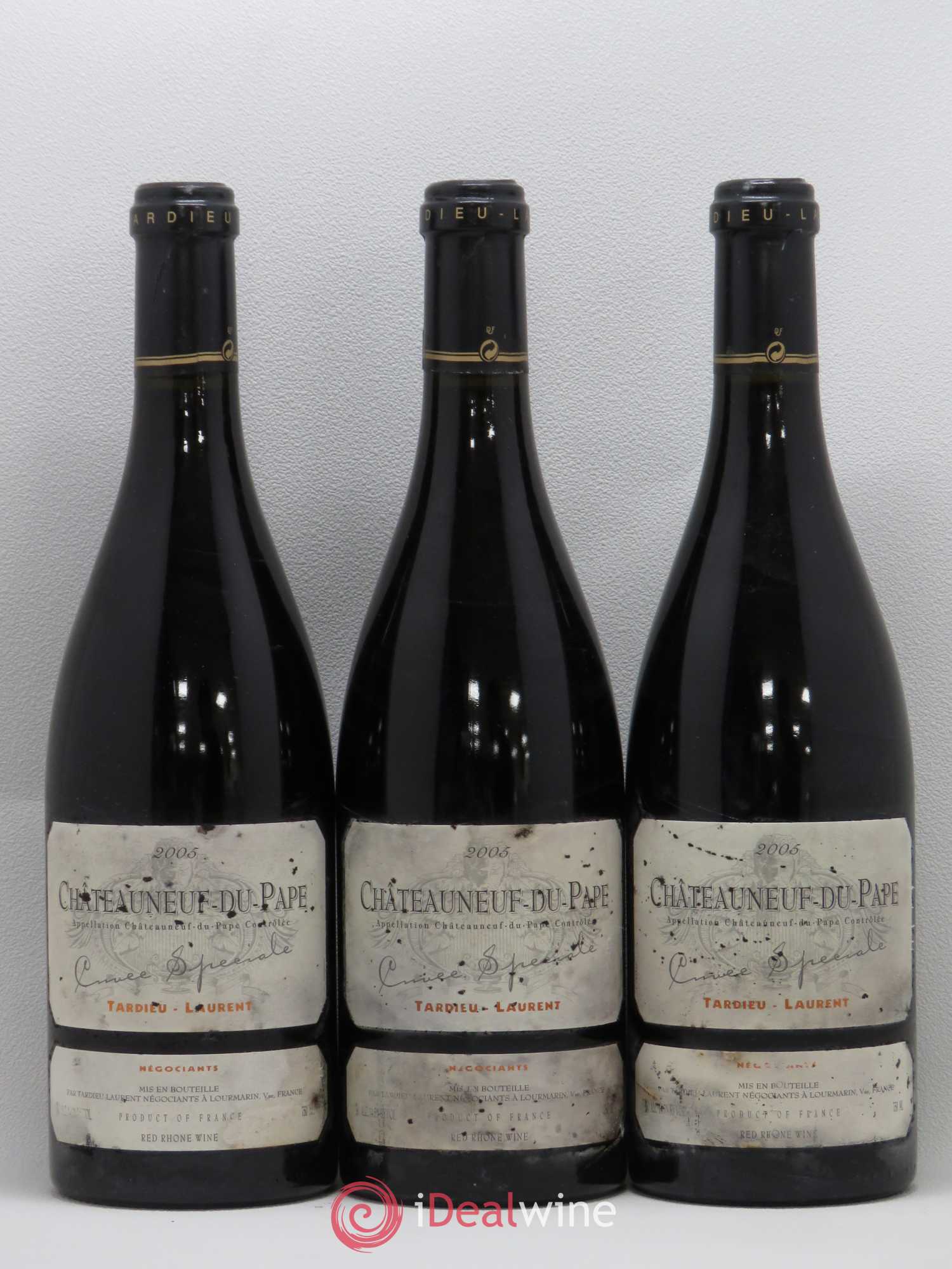 Châteauneuf-du-Pape Tardieu-Laurent Cuvée spéciale Famille Tardieu 2005 - Lot de 3 bouteilles - 0