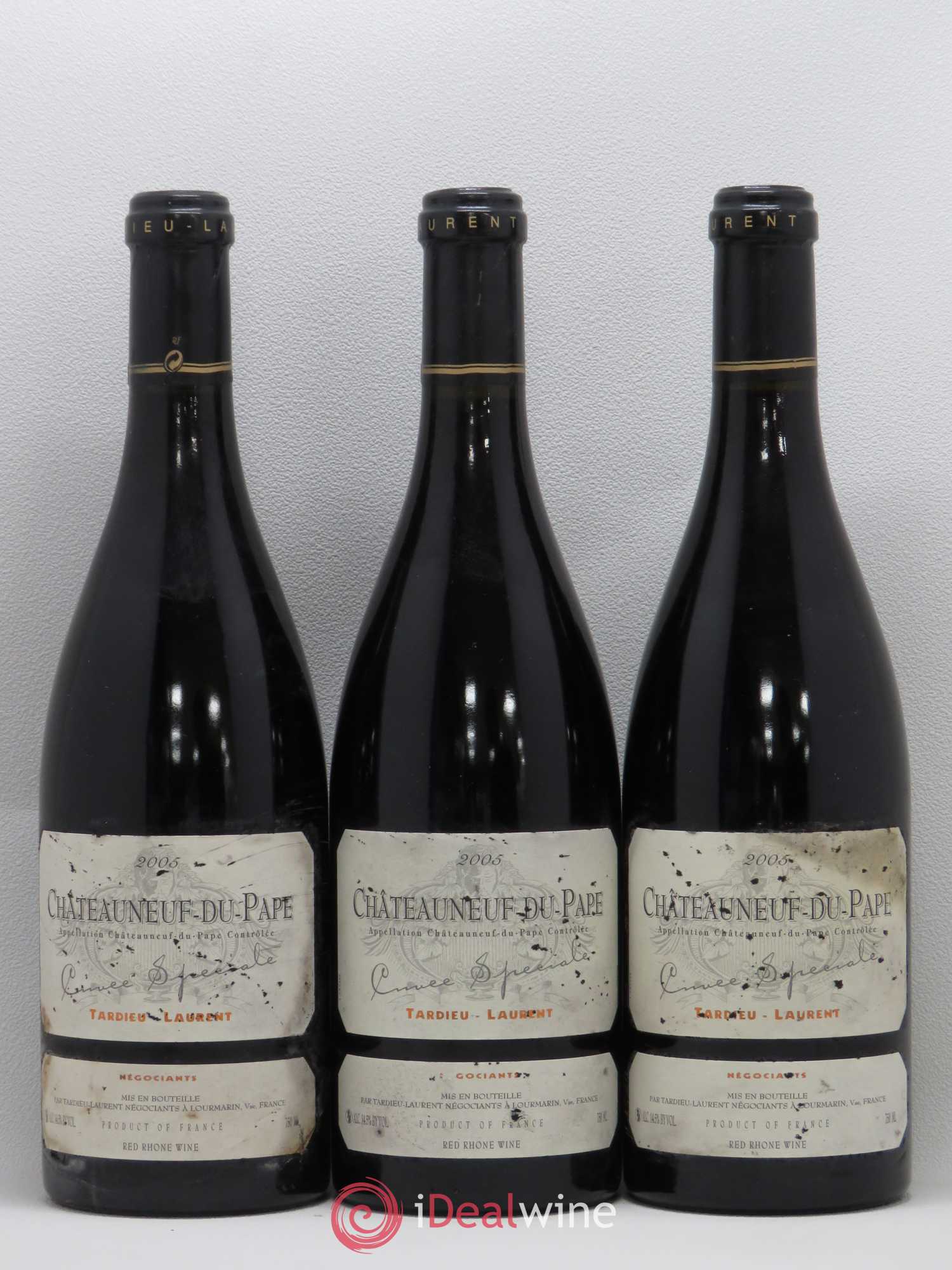 Châteauneuf-du-Pape Tardieu-Laurent Cuvée spéciale Famille Tardieu 2005 - Lot de 3 bouteilles - 0