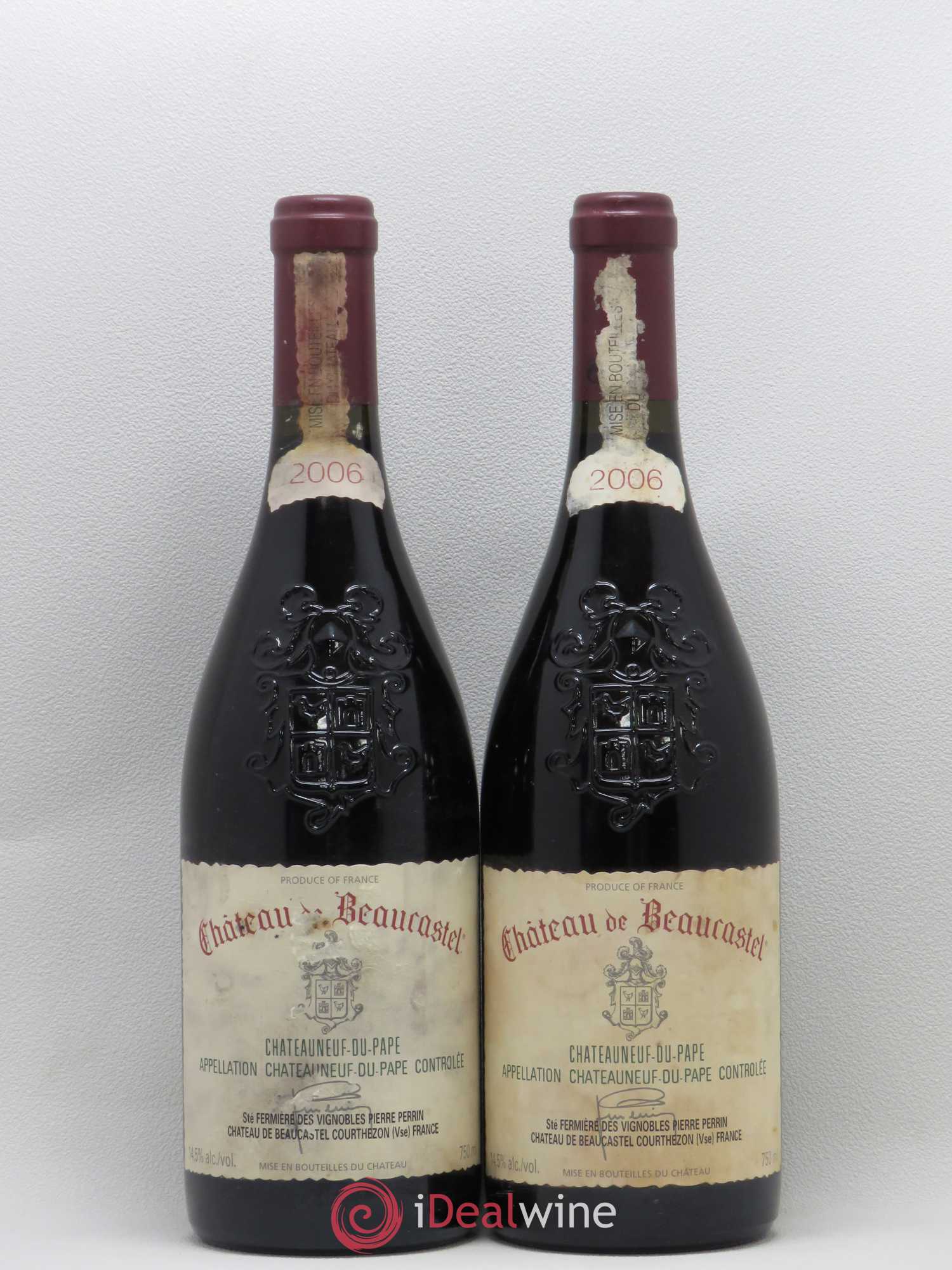 Châteauneuf-du-Pape Château de Beaucastel Famille Perrin 2006 - Lot de 2 bouteilles - 0