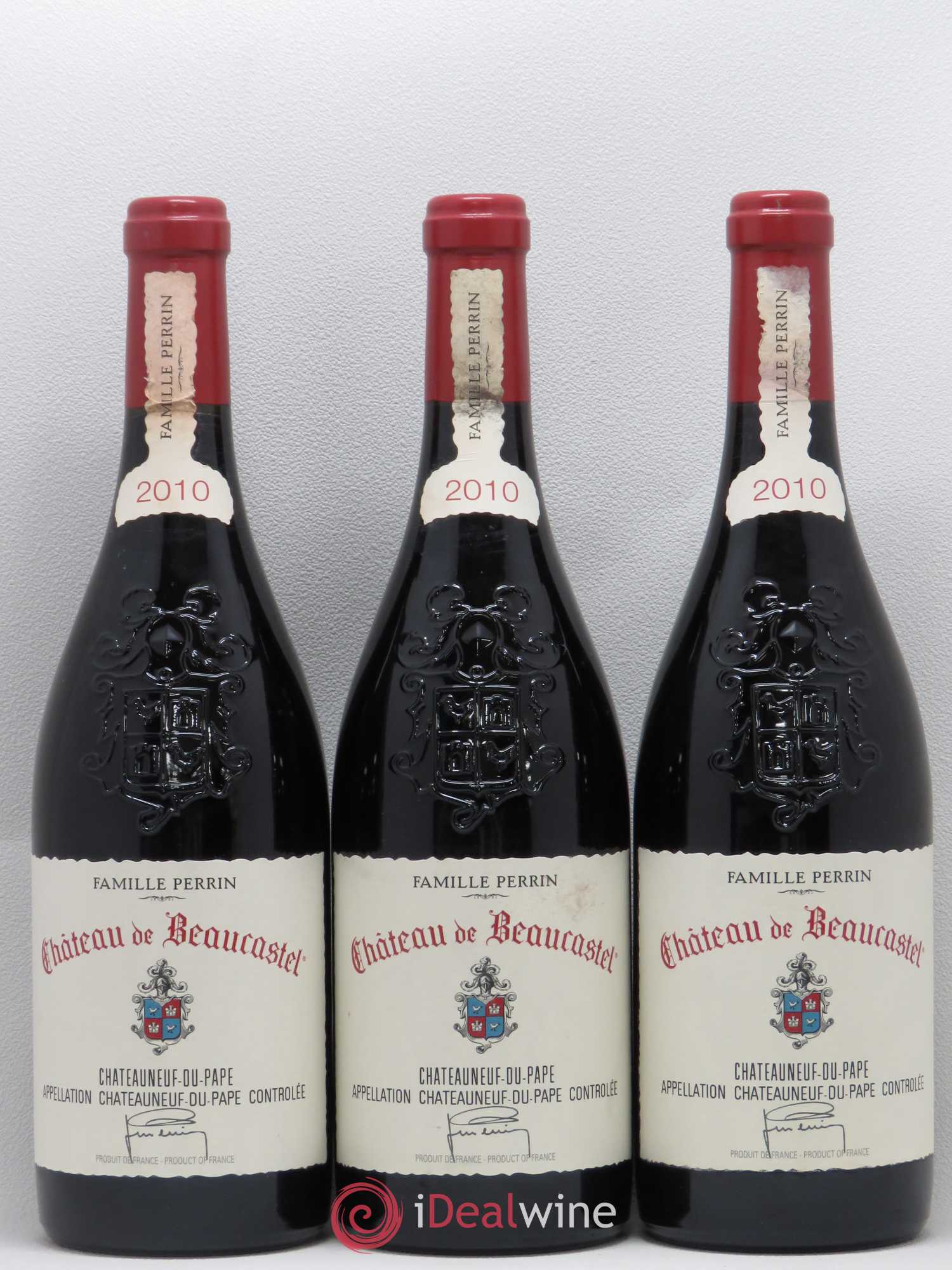 Châteauneuf-du-Pape Château de Beaucastel Famille Perrin 2010 - Lot de 3 bouteilles - 0