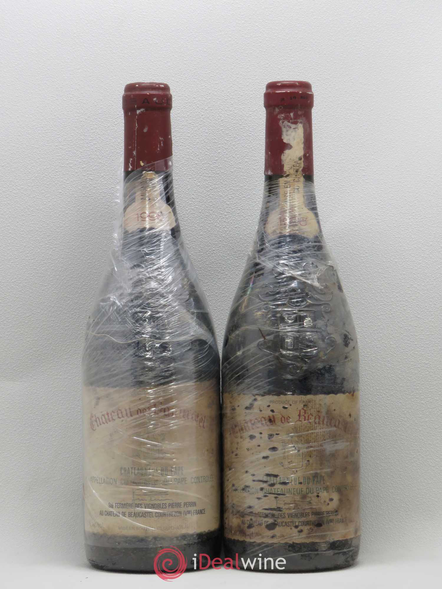 Châteauneuf-du-Pape Château de Beaucastel Famille Perrin 1998 - Lot de 2 bouteilles - 0