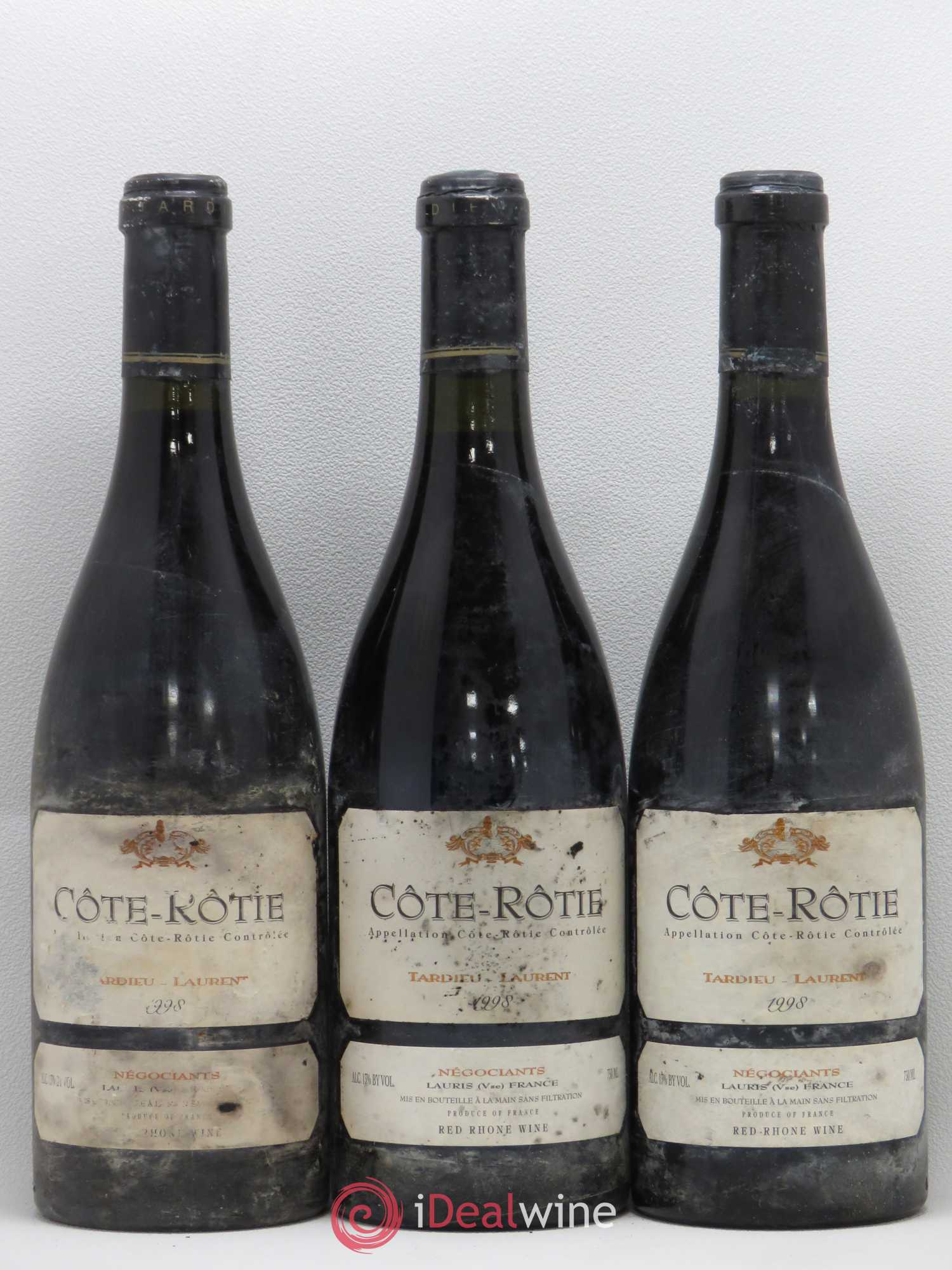 Côte-Rôtie Maison Tardieu-Laurent 1998 - Lot de 3 bouteilles - 0