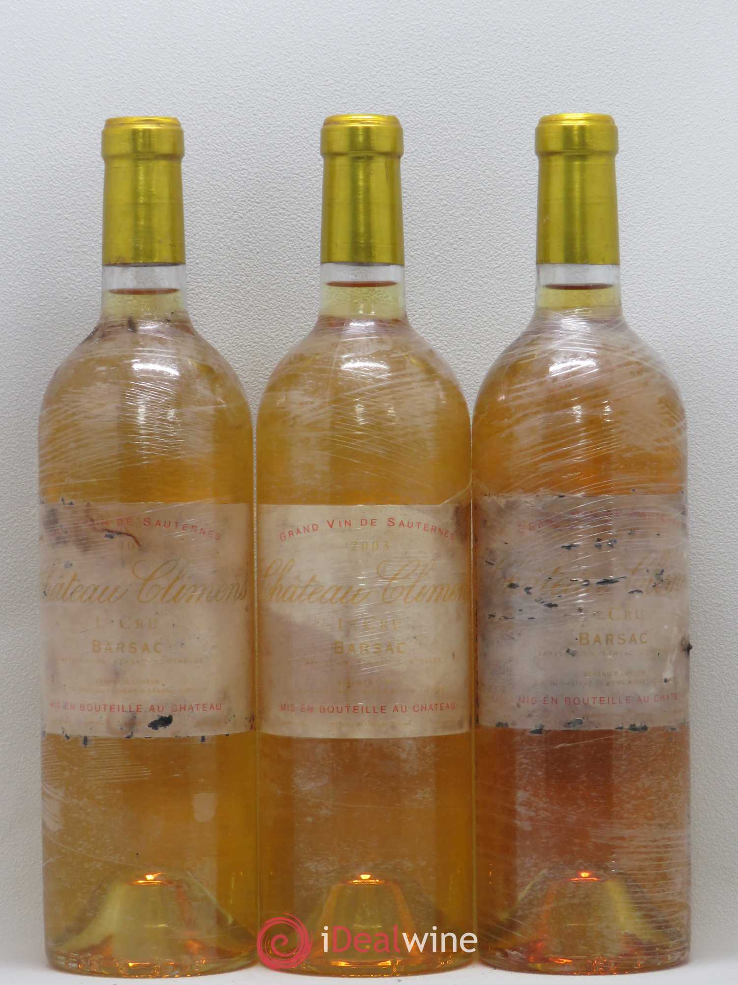 Château Climens 1er Grand Cru Classé 2003 - Lotto di 3 bottiglie - 0