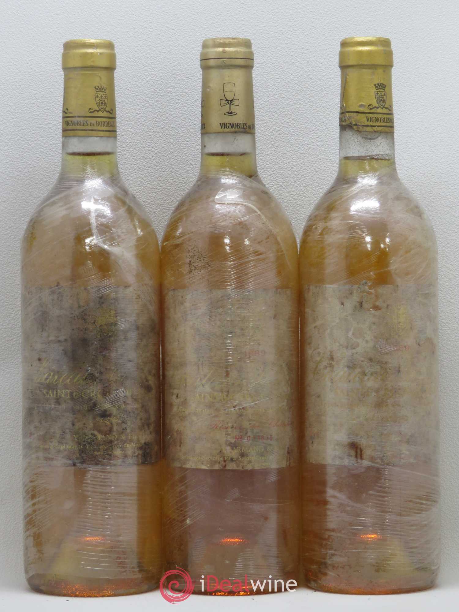 Sainte-Croix-du-Mont Château La Rame Réserve du château 1989 - Lotto di 3 bottiglie - 0