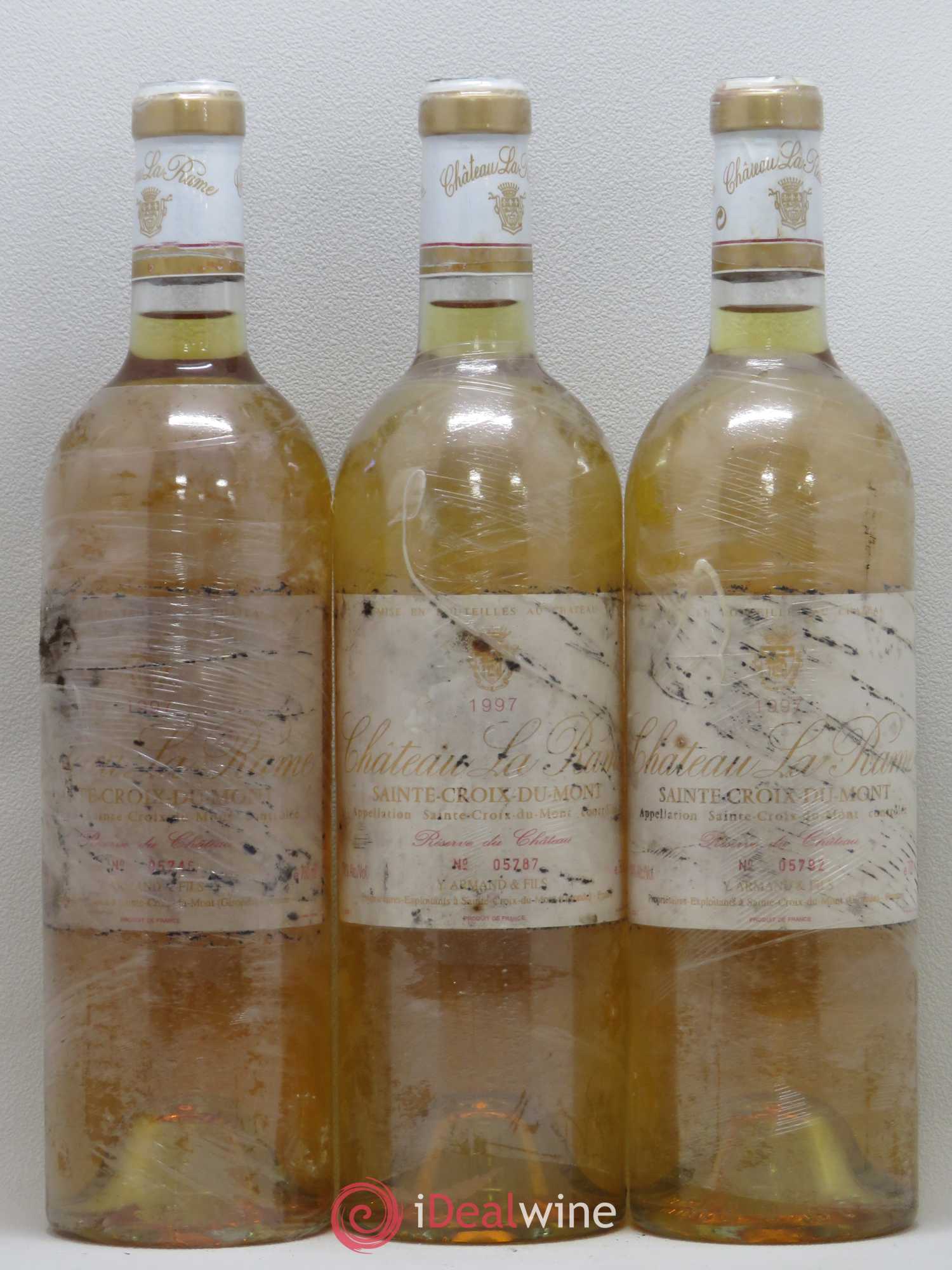Sainte-Croix-du-Mont Château La Rame Réserve du château 1997 - Lotto di 3 bottiglie - 0