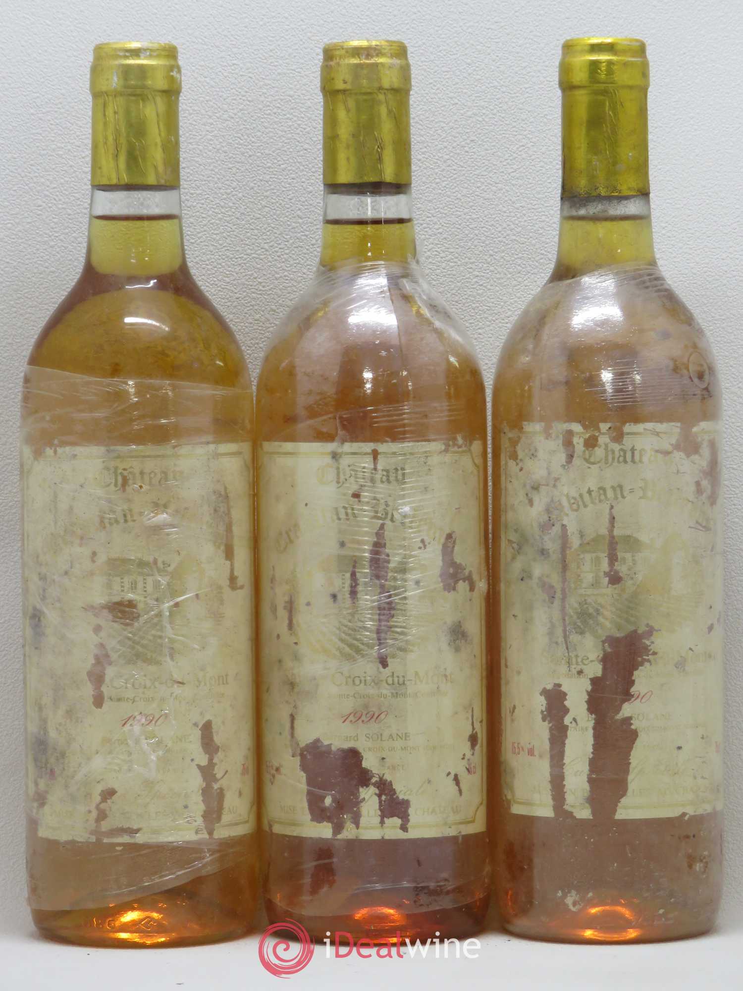Sainte-Croix-du-Mont Château Crabitan Bellevue cuvée spéciale 1990 - Lotto di 6 bottiglie - 1