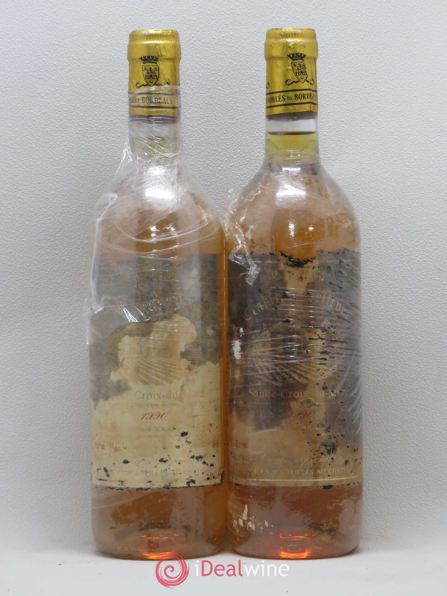 Sainte-Croix-du-Mont Château Crabitan Bellevue cuvée spéciale 1990 - Posten von 2 Flaschen - 0