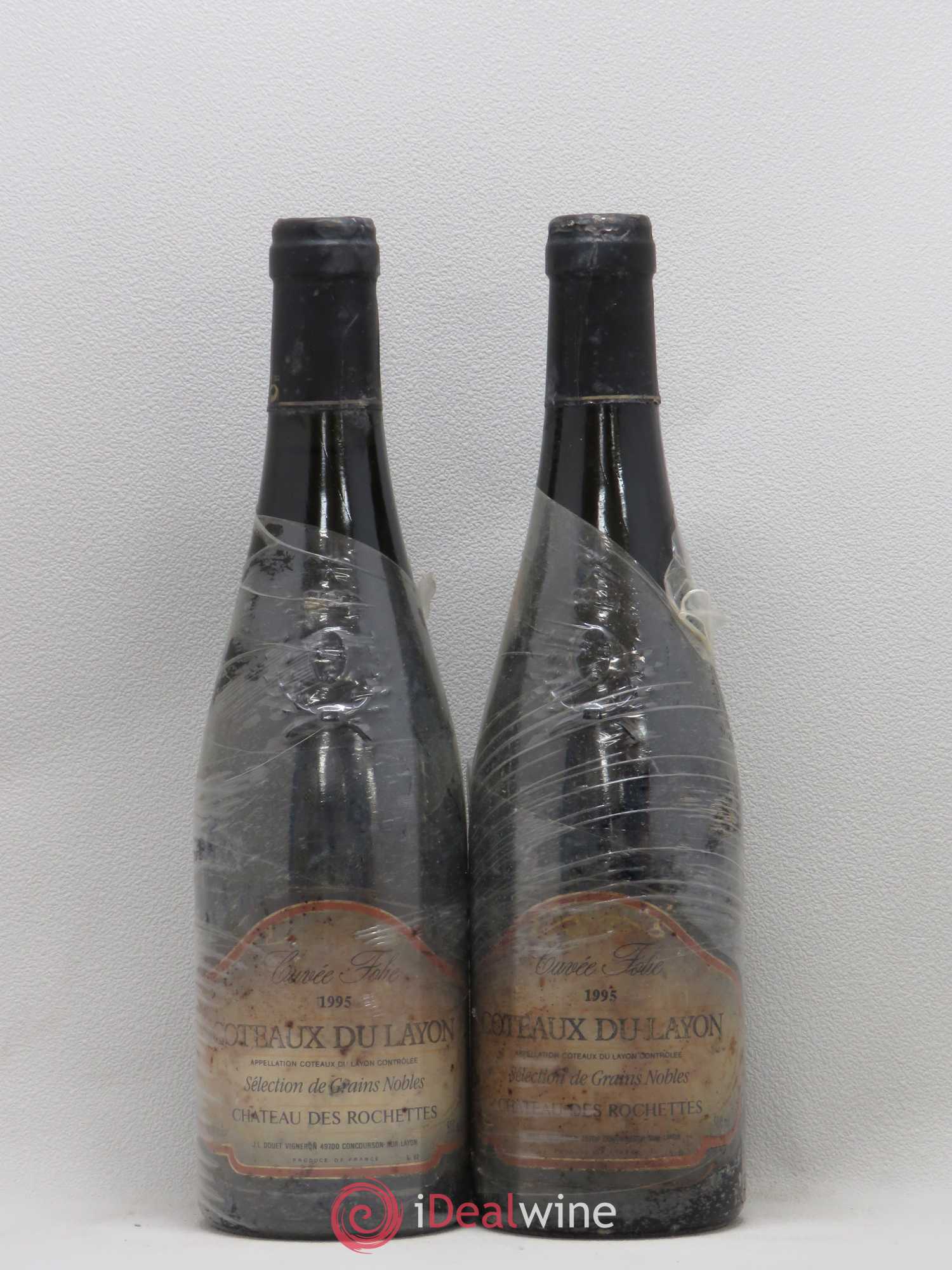 Coteaux du Layon Cuvée Folie Sélection de Grains Nobles Château des Rochettes 1995 - Lotto di 2 bottiglie - 0