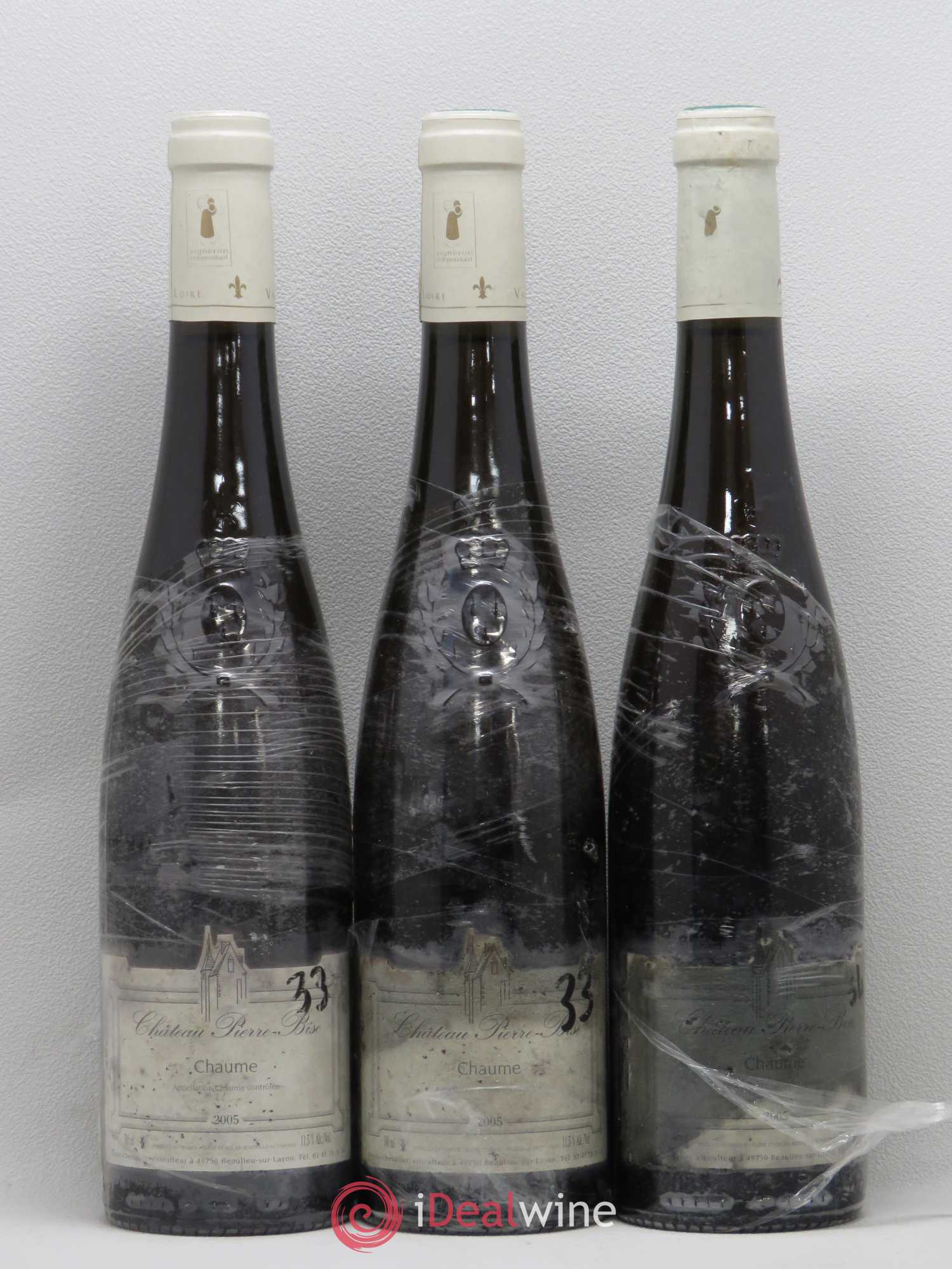 Coteaux du Layon Chaume Château Pierre Bise C.Papin 2005 - Lotto di 3 bottiglie - 0
