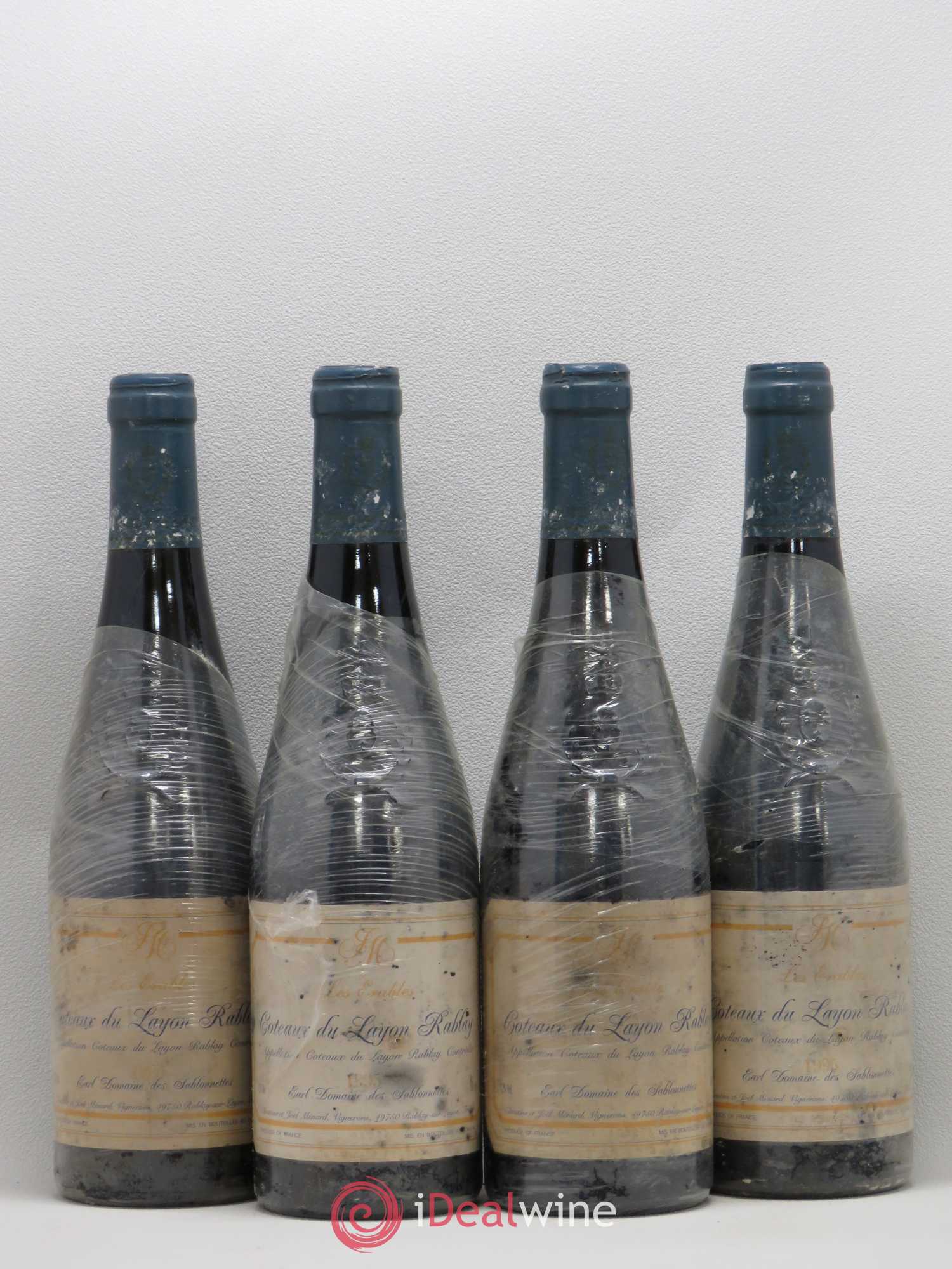 Coteaux du Layon Rablay Les Erables Domaine des Sablonettes 1995 - Lotto di 4 bottiglie - 0