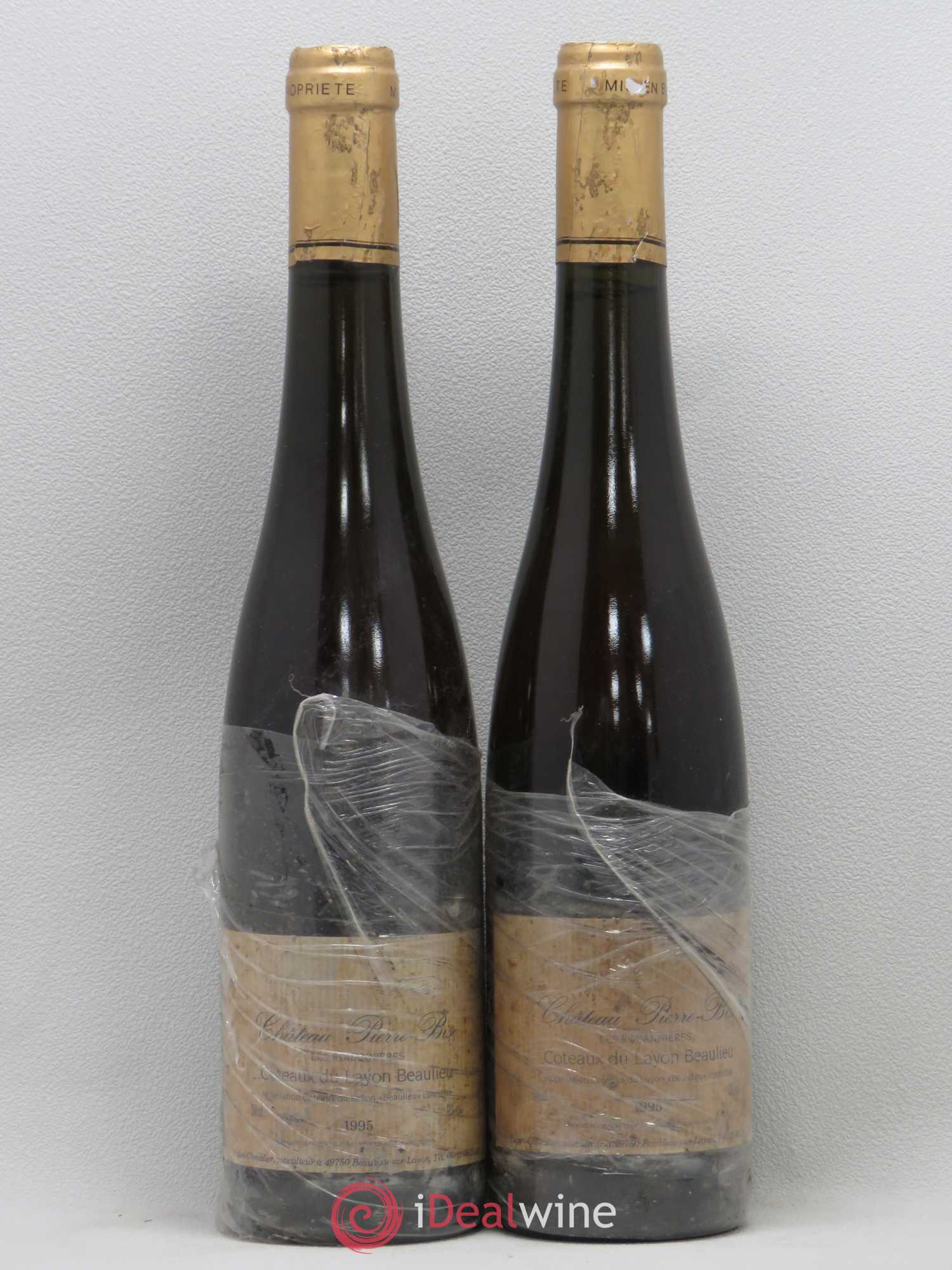 Coteaux du Layon Beaulieu Les Rouannières Château Pierre Bise C.Papin 1995 - Lotto di 2 bottiglie - 0