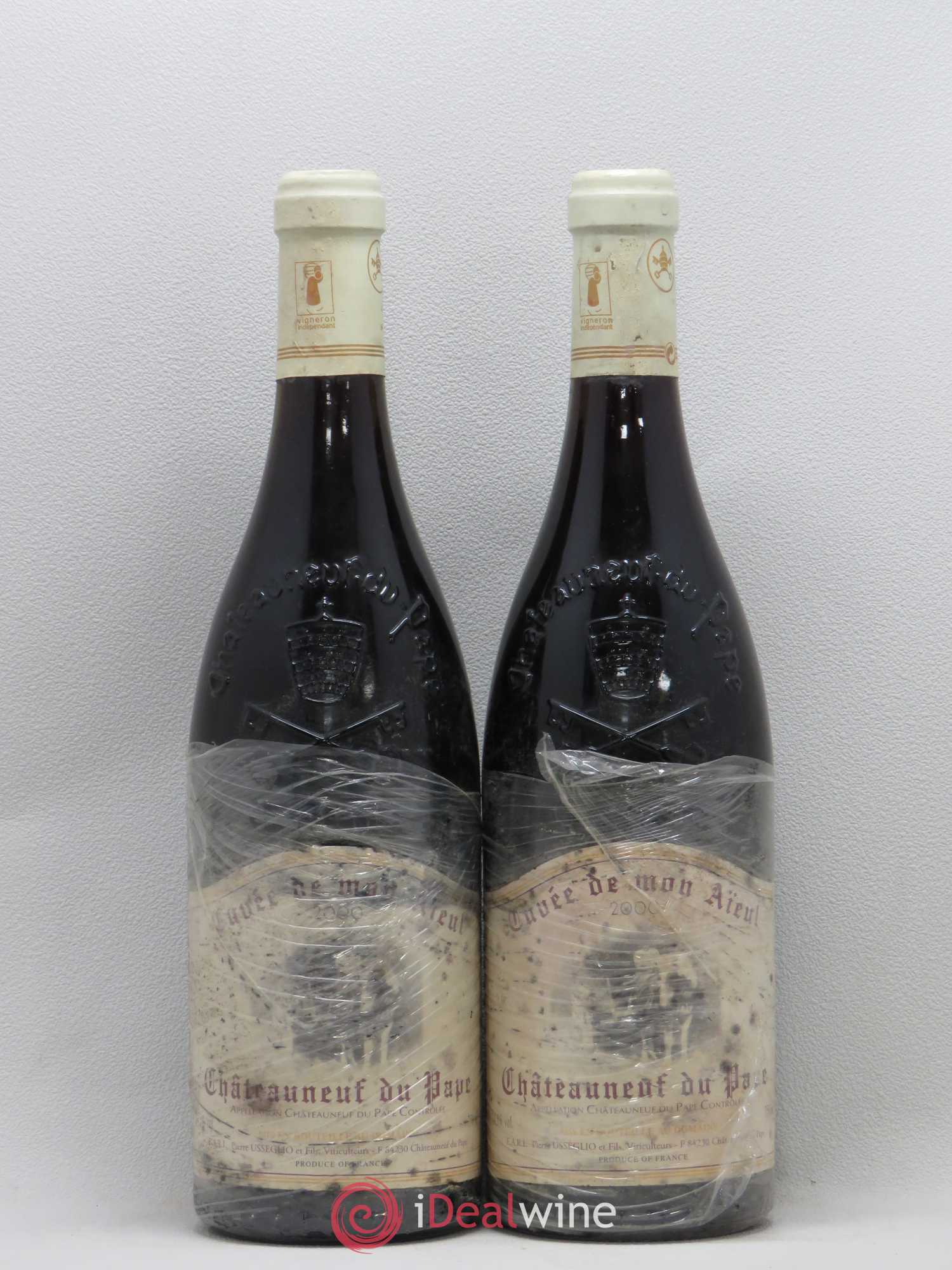 Châteauneuf-du-Pape Cuvée de mon Aïeul Pierre Usseglio & Fils 2000 - Lot de 2 bouteilles - 0