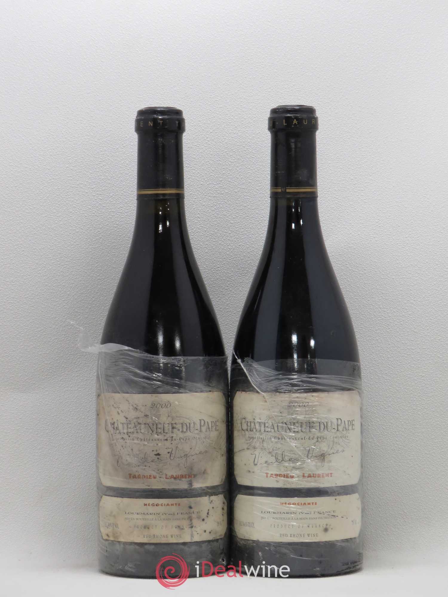 Châteauneuf-du-Pape Tardieu-Laurent Vieilles vignes Famille Tardieu 2000 - Lot de 2 bouteilles - 0