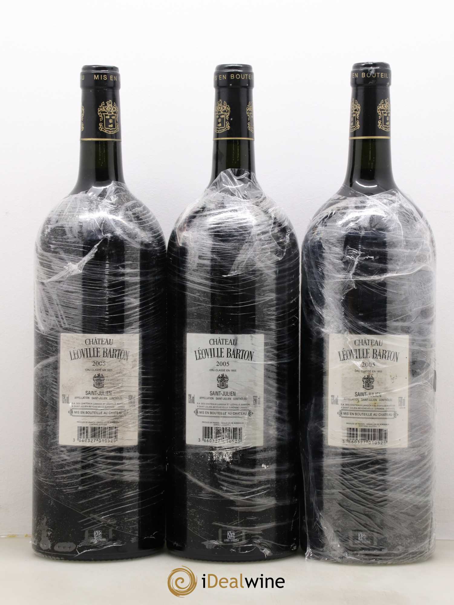Château Léoville Barton 2ème Grand Cru Classé 2005 - Lot de 3 magnums - 1