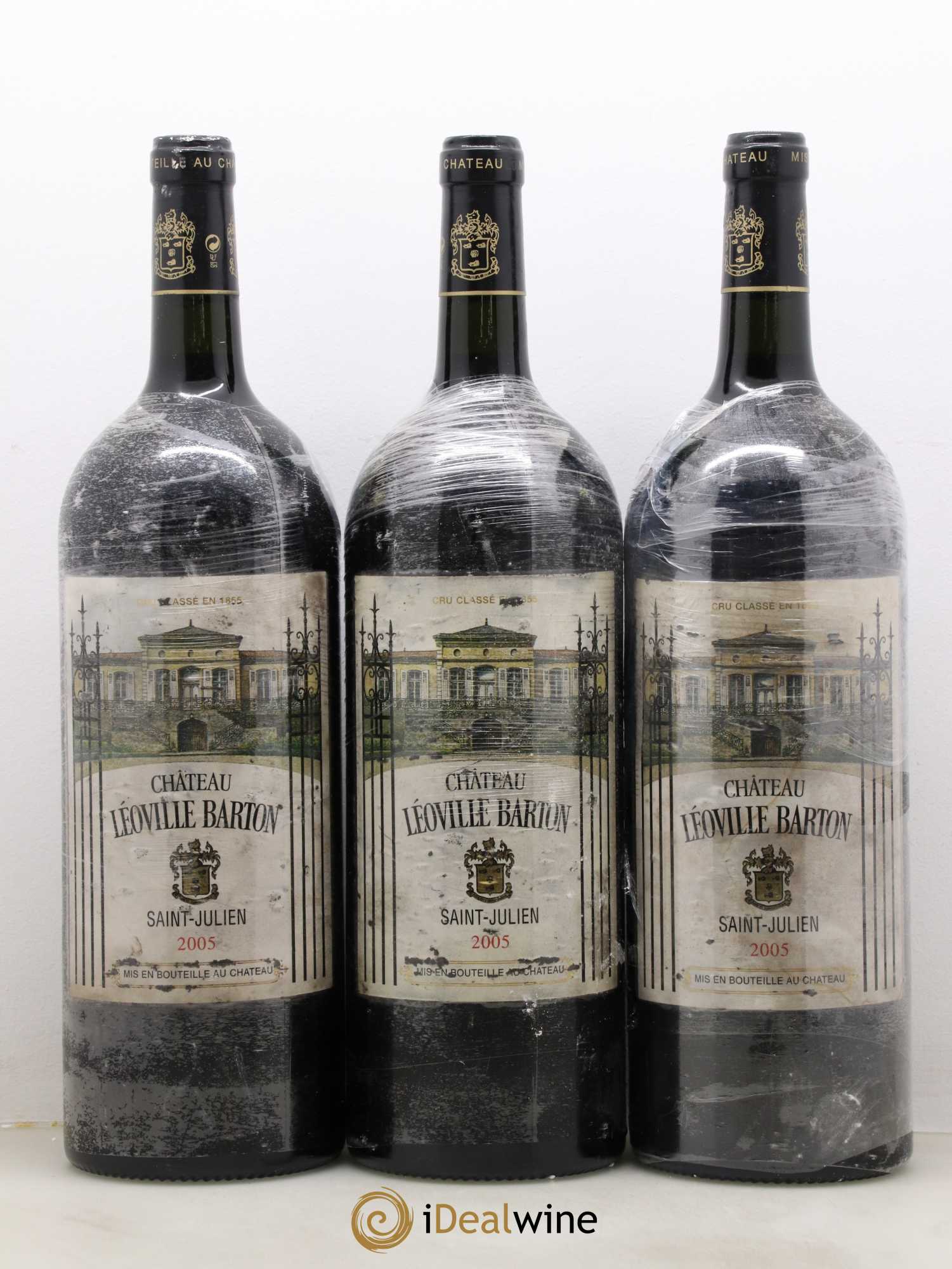 Château Léoville Barton 2ème Grand Cru Classé 2005 - Lot de 3 magnums - 0