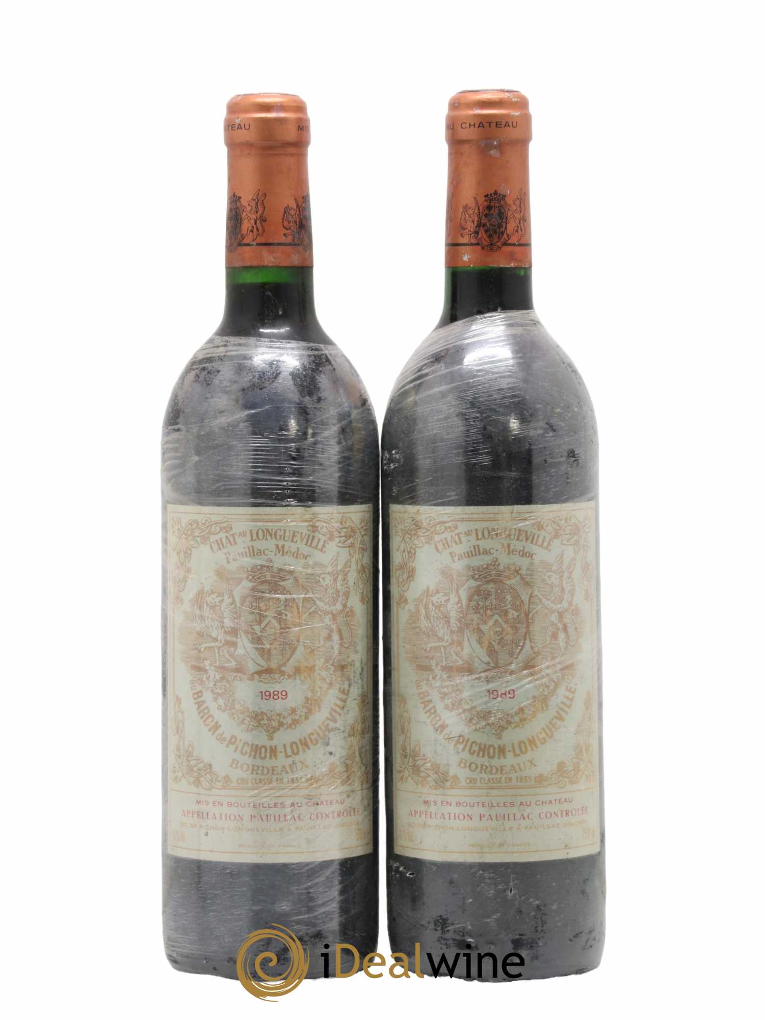 Pichon Longueville Baron 2ème Grand Cru Classé 1989 - Lot de 2 bouteilles - 0