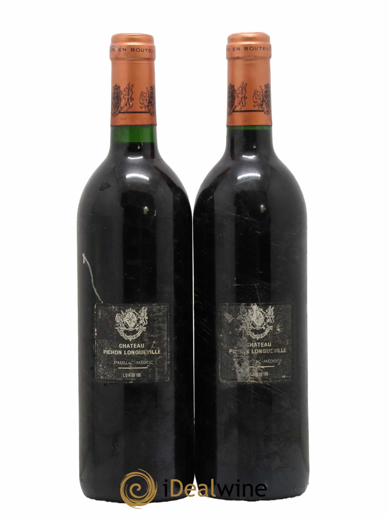 Pichon Longueville Baron 2ème Grand Cru Classé  1990 - Posten von 2 Flaschen - 1