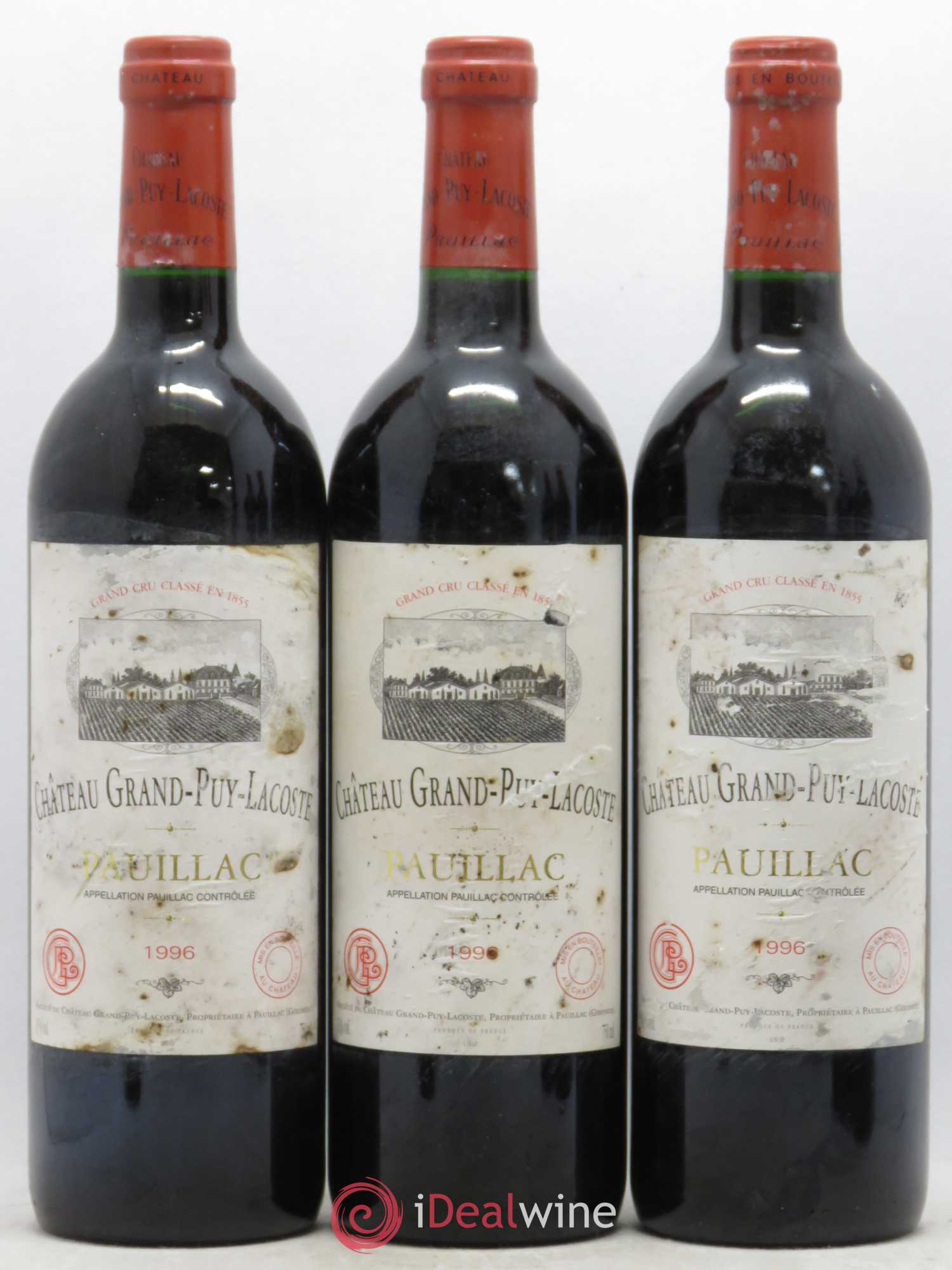 Château Grand Puy Lacoste 5ème Grand Cru Classé 1996 - Lot de 6 bouteilles - 2