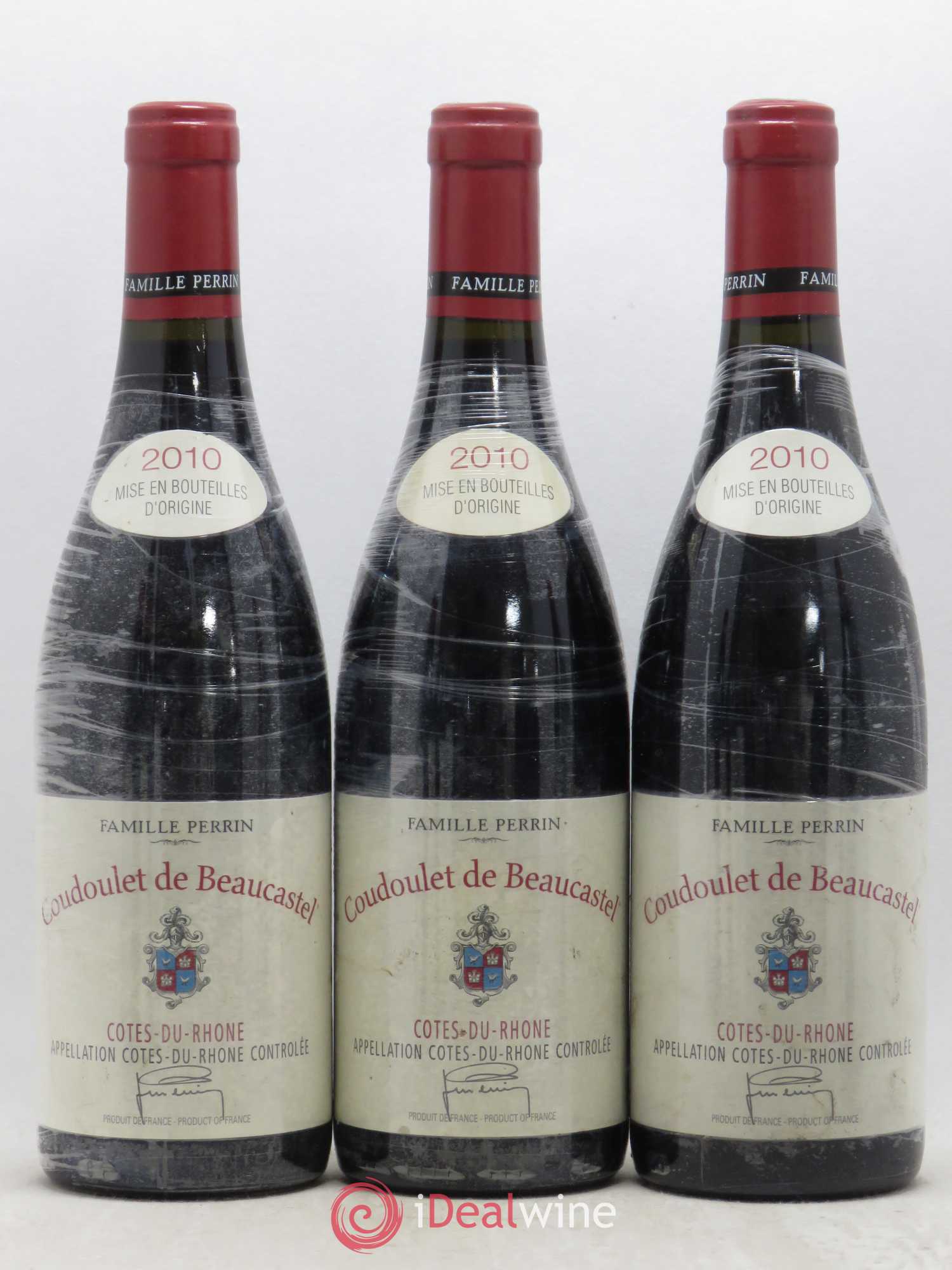 Côtes-du-Rhône Coudoulet de Beaucastel Famille Perrin 2010 - Lot de 6 bouteilles - 2
