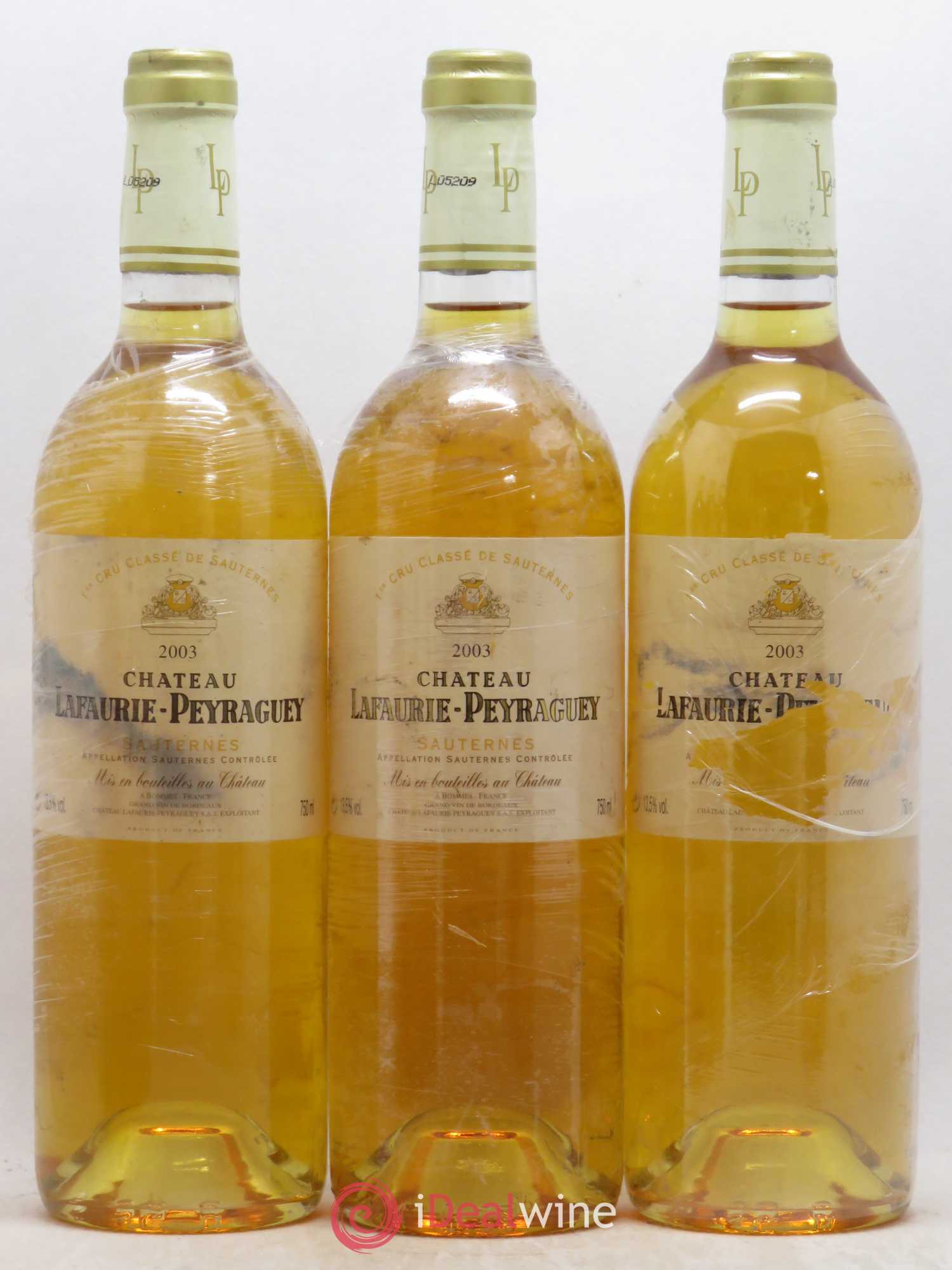 Château Lafaurie-Peyraguey 1er Grand Cru Classé 2003 - Lotto di 6 bottiglie - 2