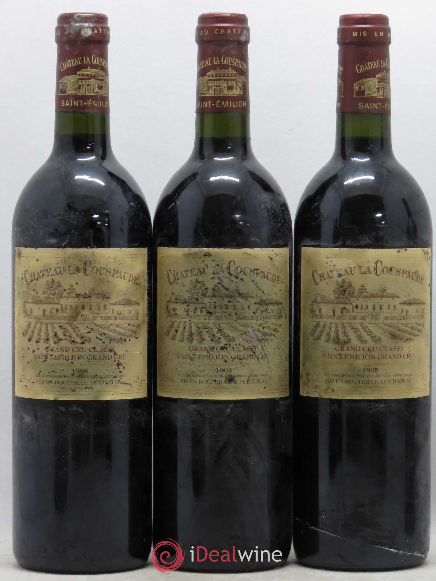 Château la Couspaude Grand Cru Classé 1998 - Lot de 6 bouteilles - 1