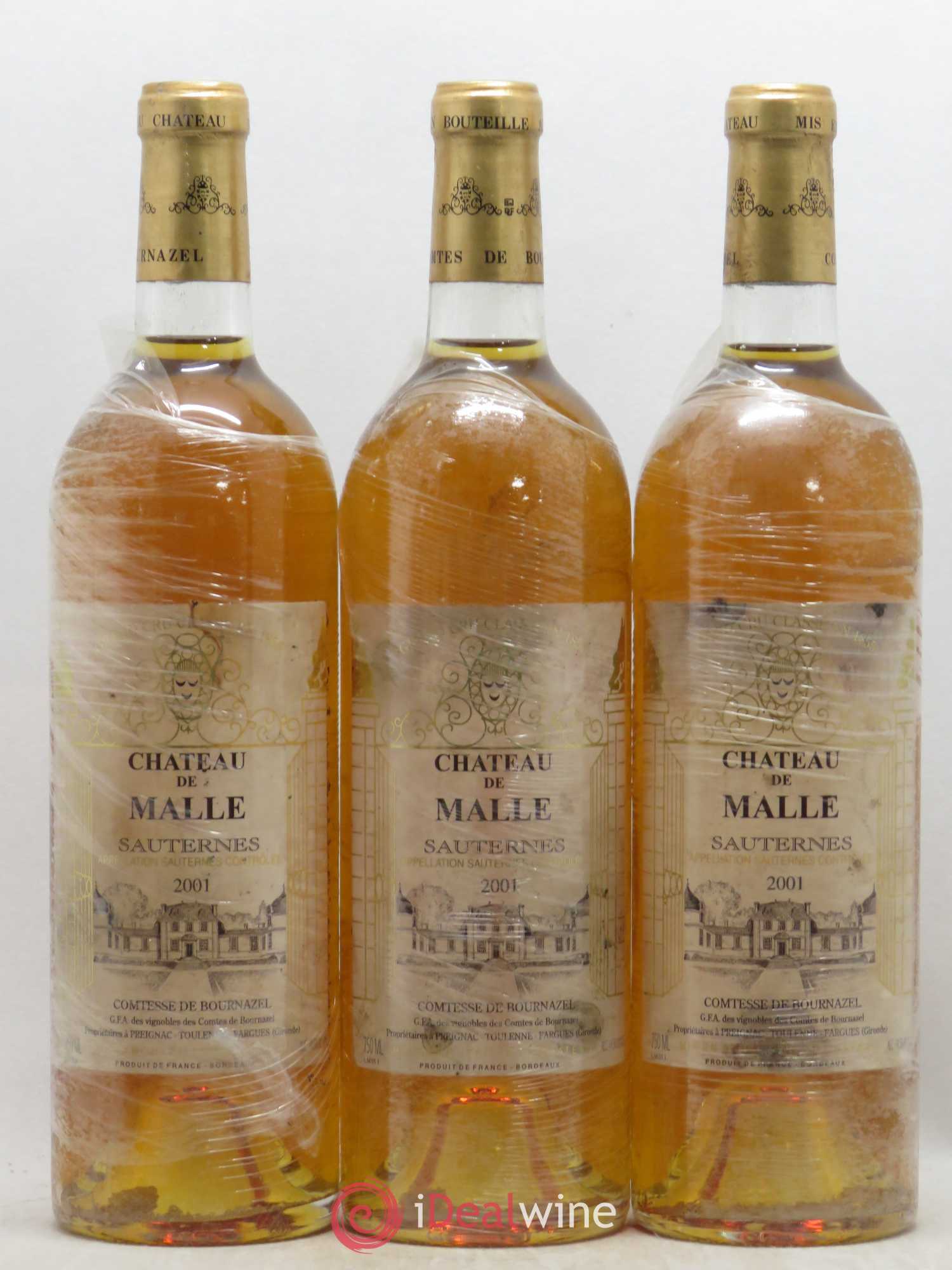 Château de Malle 2ème Grand Cru Classé 2001 - Lotto di 6 bottiglie - 1